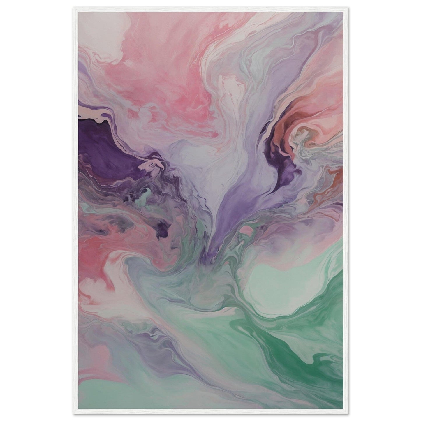 Premium Matte Paper Wooden Framed Poster - Exklusive Kunst in stilvollen Holzrahmen Print Material Modern Masterpieces 60x90 cm / 24x36″ White frame