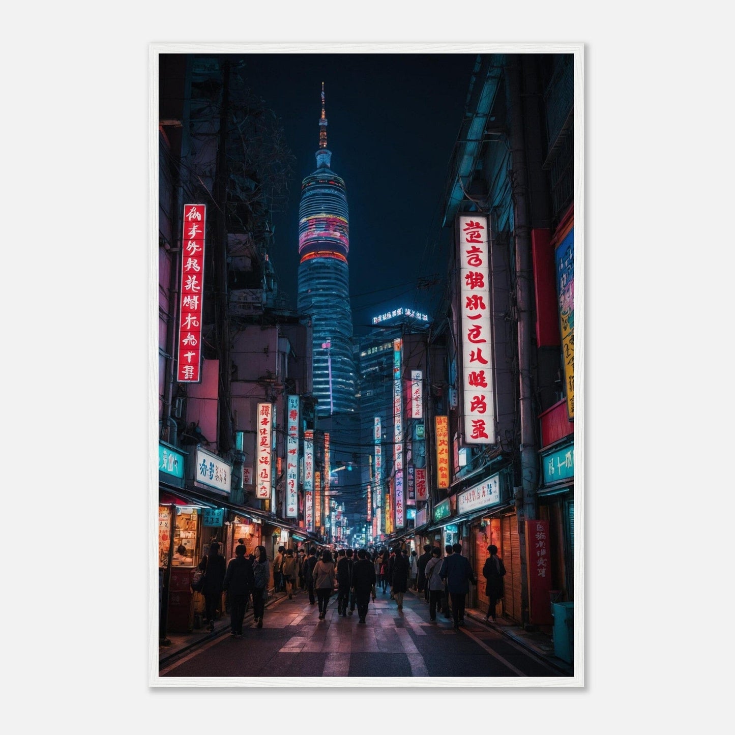 Premium Matte Paper Wooden Framed Poster - Exklusive Kunst in stilvollen Holzrahmen Print Material Modern Masterpieces 60x90 cm / 24x36″ White frame