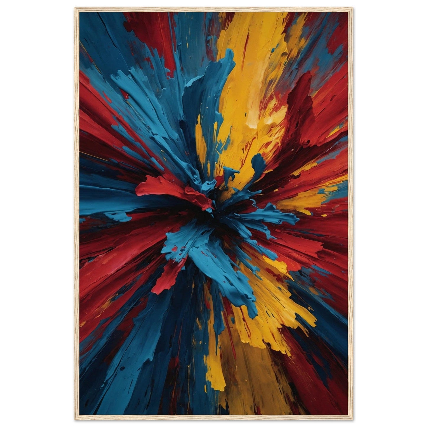 Premium Matte Paper Wooden Framed Poster - Exklusive Kunst in stilvollen Holzrahmen Print Material Modern Masterpieces 60x90 cm / 24x36″ Wood frame