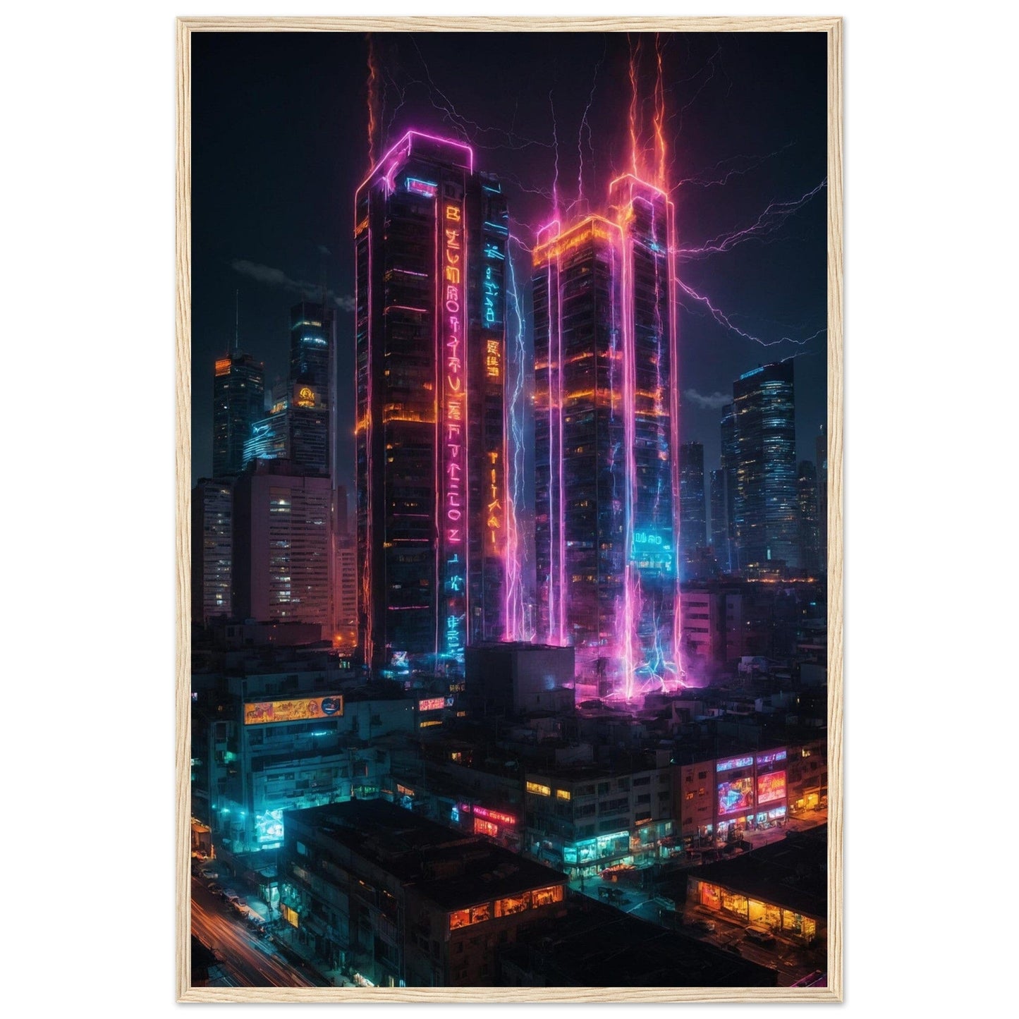 Premium Matte Paper Wooden Framed Poster - Exklusive Kunst in stilvollen Holzrahmen Print Material Modern Masterpieces 60x90 cm / 24x36″ Wood frame