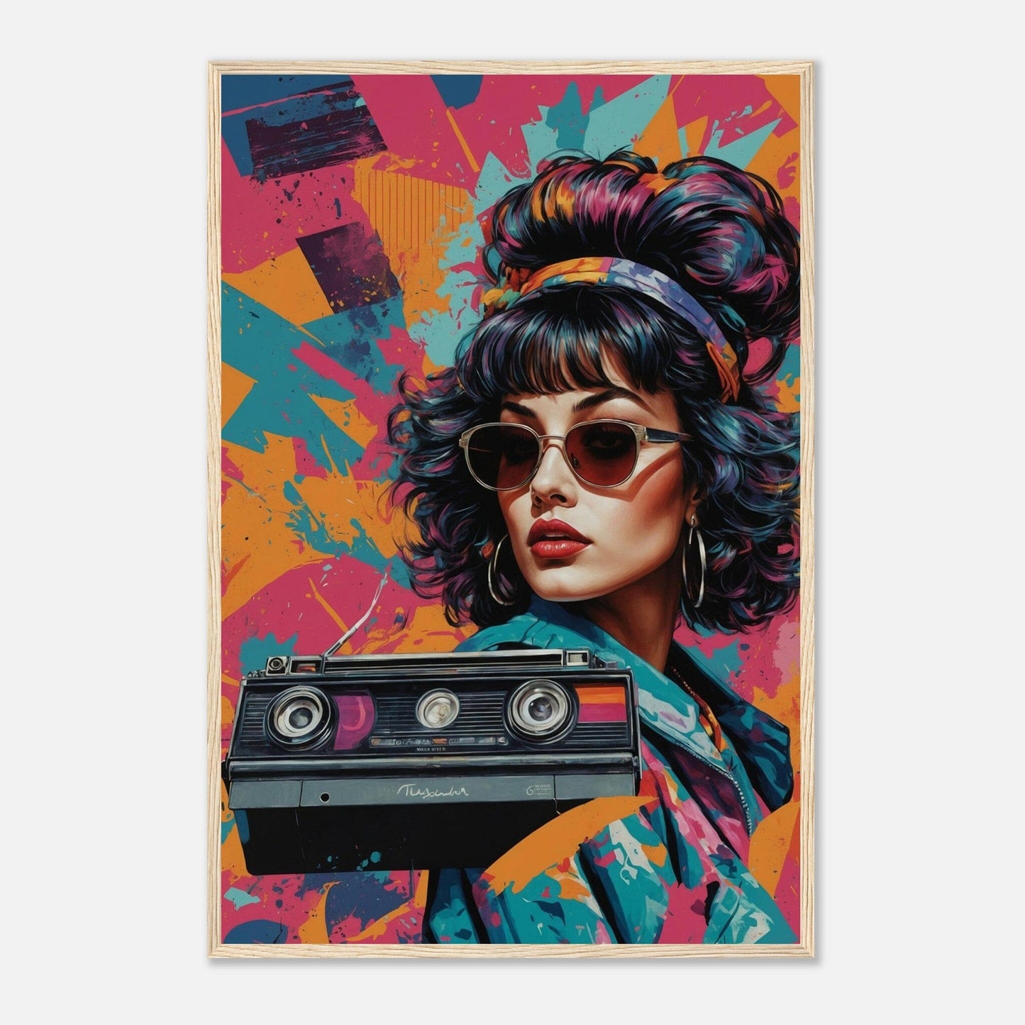 Premium Matte Paper Wooden Framed Poster - Exklusive Kunst in stilvollen Holzrahmen Print Material Modern Masterpieces 60x90 cm / 24x36″ Wood frame
