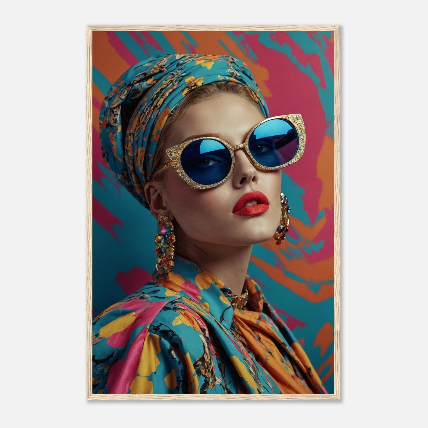 Premium Matte Paper Wooden Framed Poster - Exklusive Kunst in stilvollen Holzrahmen Print Material Modern Masterpieces 60x90 cm / 24x36″ Wood frame