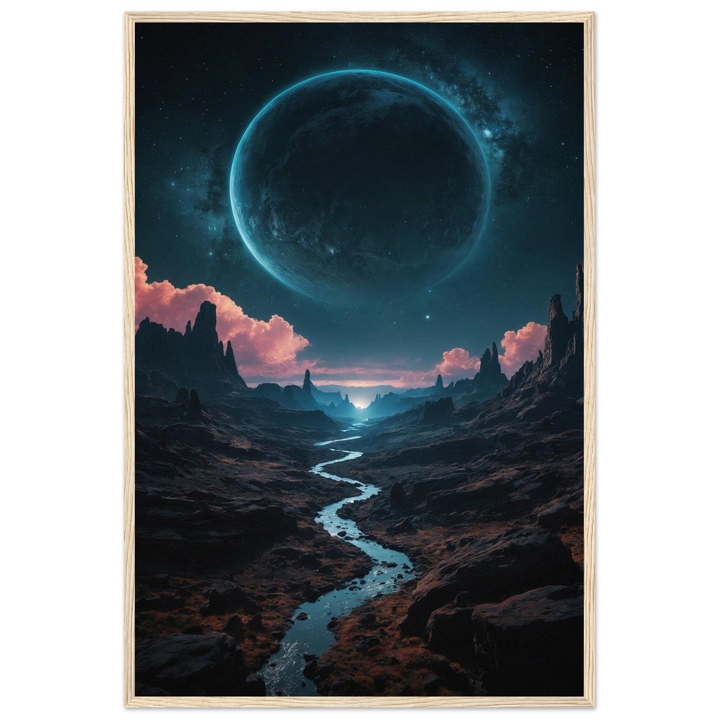 Premium Matte Paper Wooden Framed Poster - Exklusive Kunst in stilvollen Holzrahmen Print Material Modern Masterpieces 60x90 cm / 24x36″ Wood frame