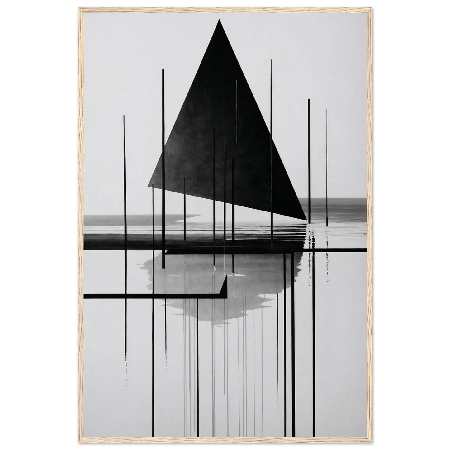 Premium Matte Paper Wooden Framed Poster - Exklusive Kunst in stilvollen Holzrahmen Print Material Modern Masterpieces 60x90 cm / 24x36″ Wood frame