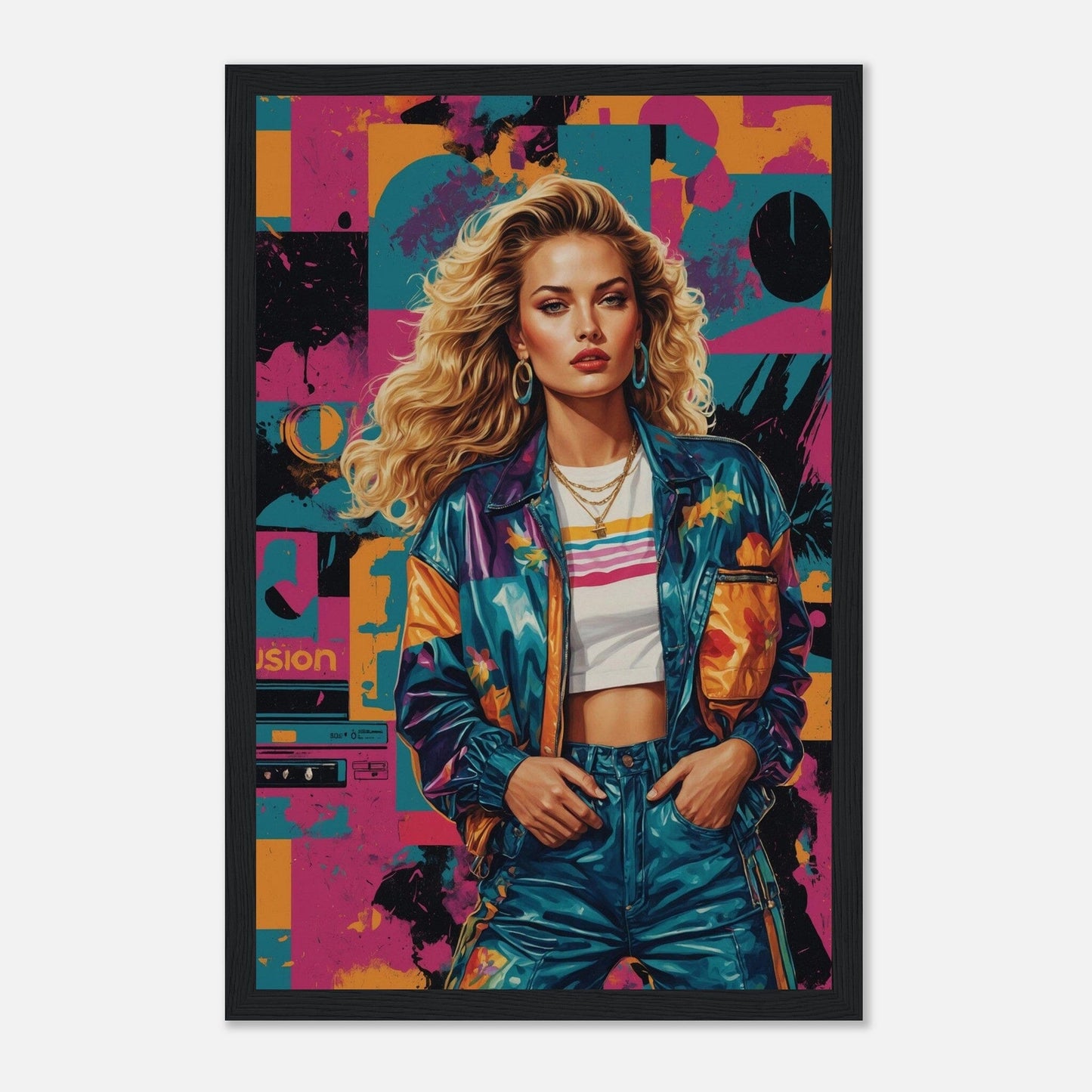 Premium Matte Paper Wooden Framed Poster - Exklusive Kunst in stilvollen Holzrahmen Print Material Modern Masterpieces