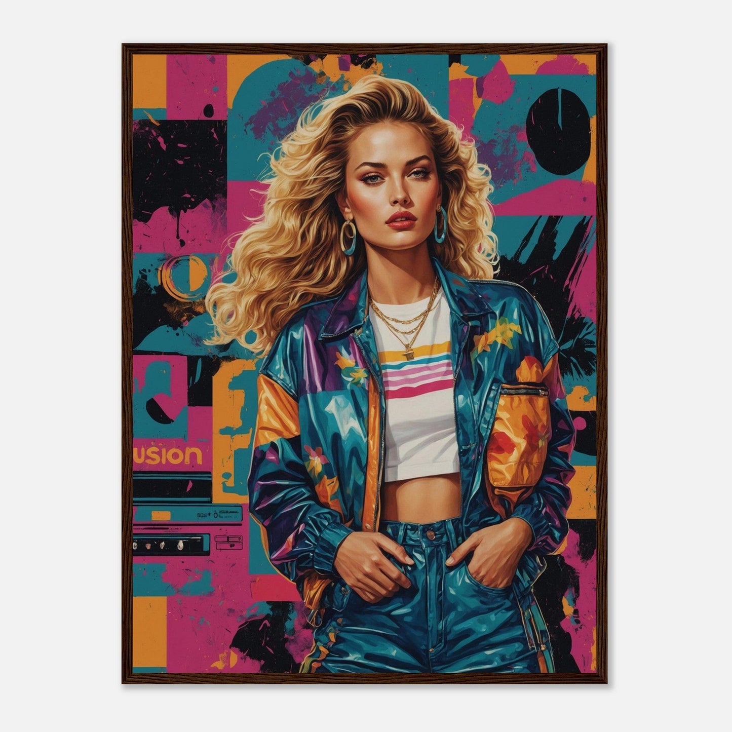 Premium Matte Paper Wooden Framed Poster - Exklusive Kunst in stilvollen Holzrahmen Print Material Modern Masterpieces