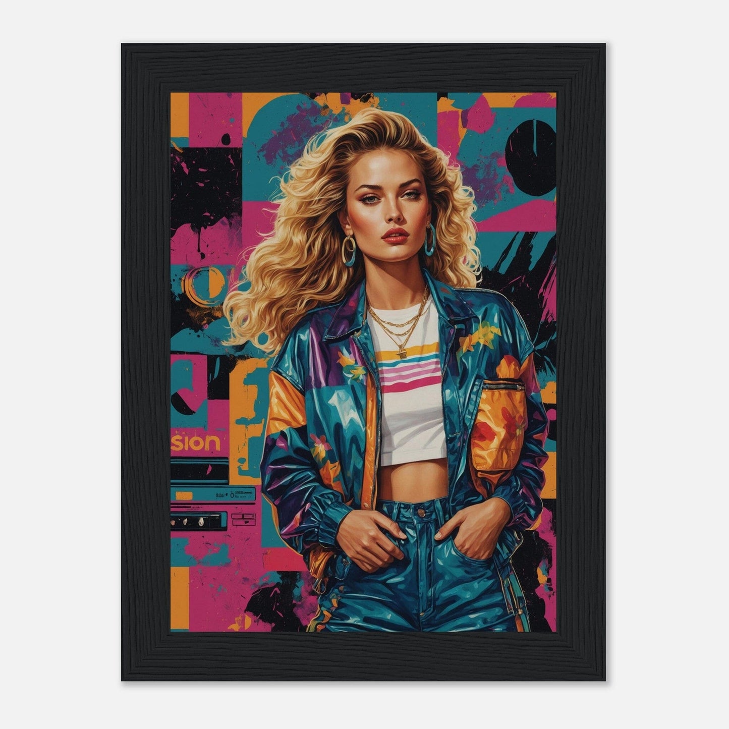Premium Matte Paper Wooden Framed Poster - Exklusive Kunst in stilvollen Holzrahmen Print Material Modern Masterpieces