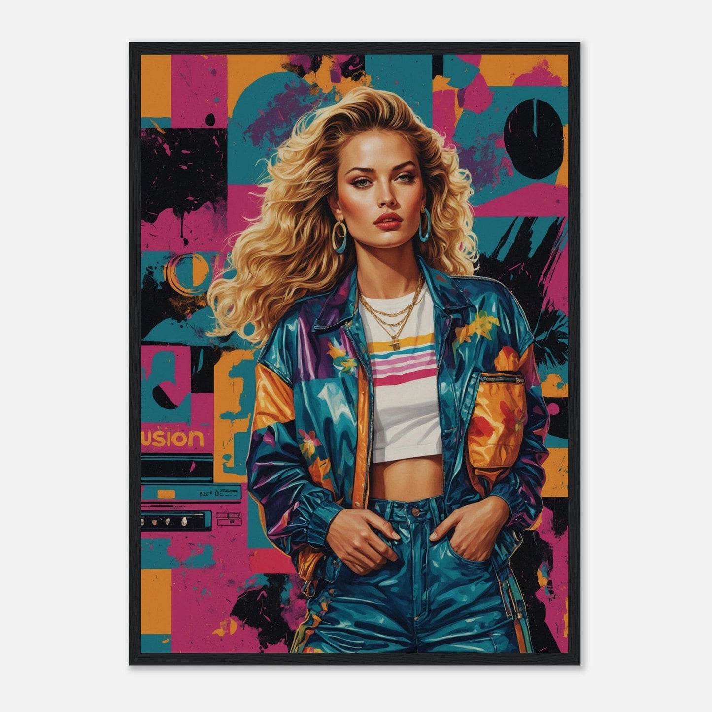 Premium Matte Paper Wooden Framed Poster - Exklusive Kunst in stilvollen Holzrahmen Print Material Modern Masterpieces