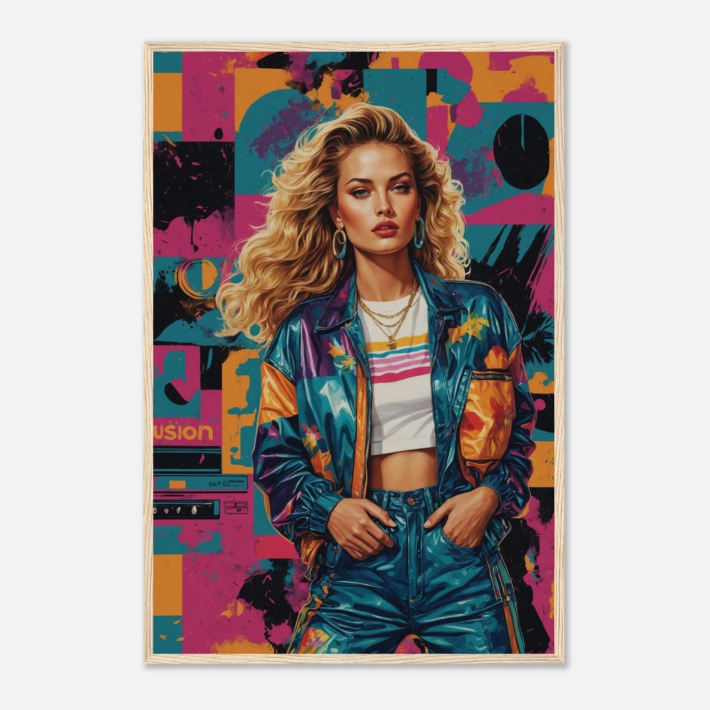 Premium Matte Paper Wooden Framed Poster - Exklusive Kunst in stilvollen Holzrahmen Print Material Modern Masterpieces