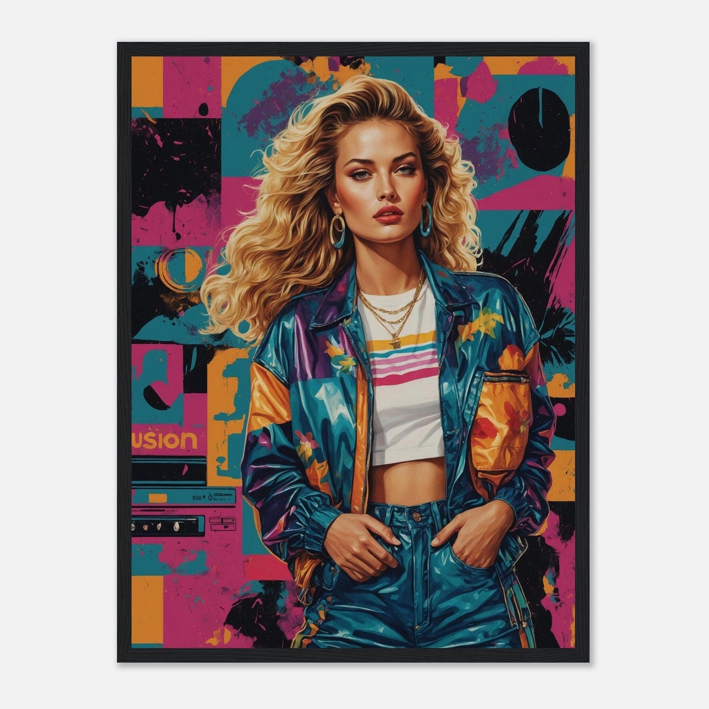 Premium Matte Paper Wooden Framed Poster - Exklusive Kunst in stilvollen Holzrahmen Print Material Modern Masterpieces