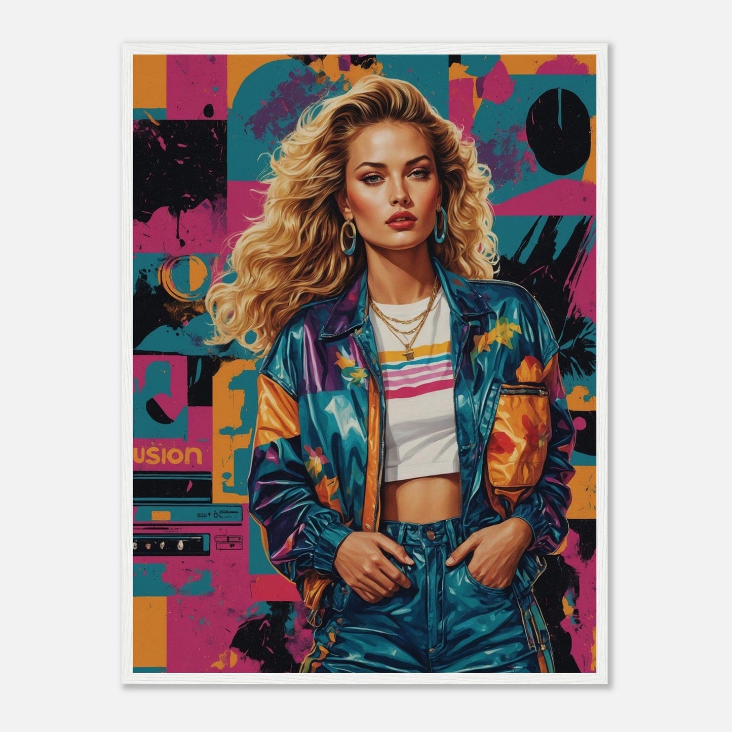 Premium Matte Paper Wooden Framed Poster - Exklusive Kunst in stilvollen Holzrahmen Print Material Modern Masterpieces