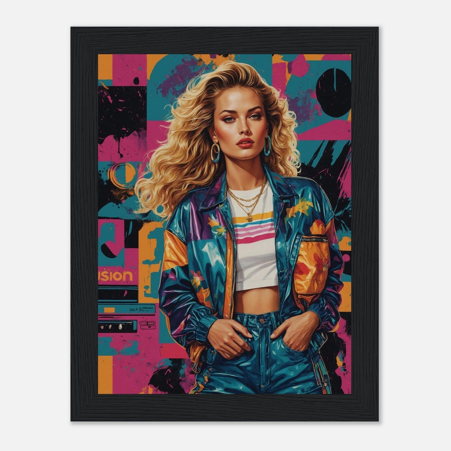 Premium Matte Paper Wooden Framed Poster - Exklusive Kunst in stilvollen Holzrahmen Print Material Modern Masterpieces