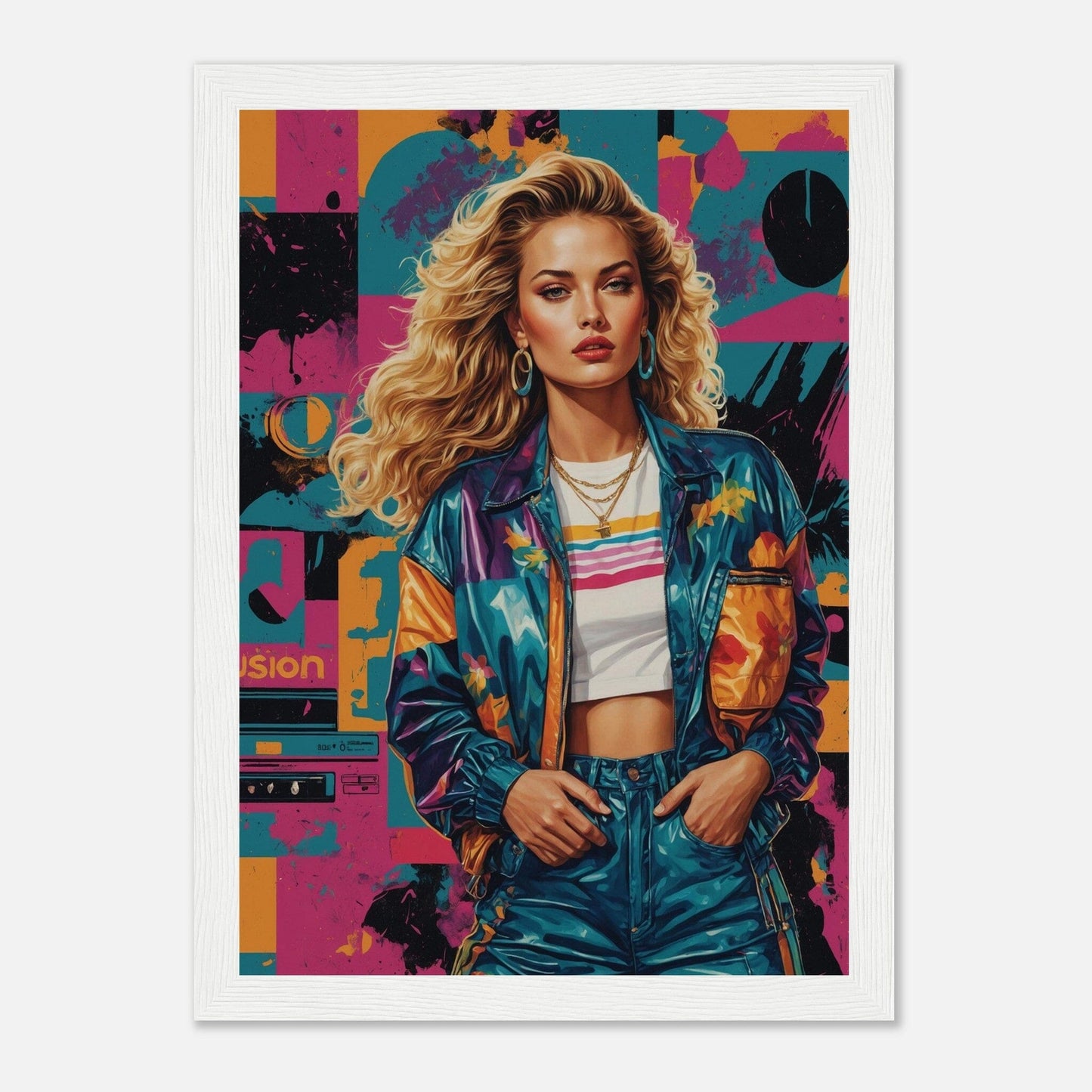 Premium Matte Paper Wooden Framed Poster - Exklusive Kunst in stilvollen Holzrahmen Print Material Modern Masterpieces