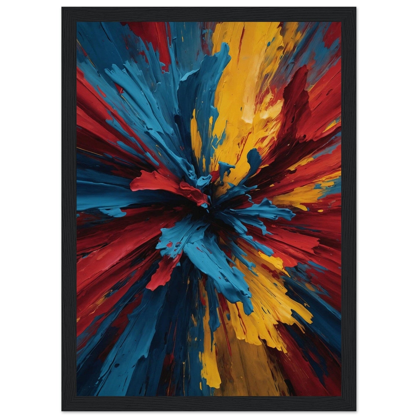 Premium Matte Paper Wooden Framed Poster - Exklusive Kunst in stilvollen Holzrahmen Print Material Modern Masterpieces A4 21x29.7 cm / 8x12″ Black frame