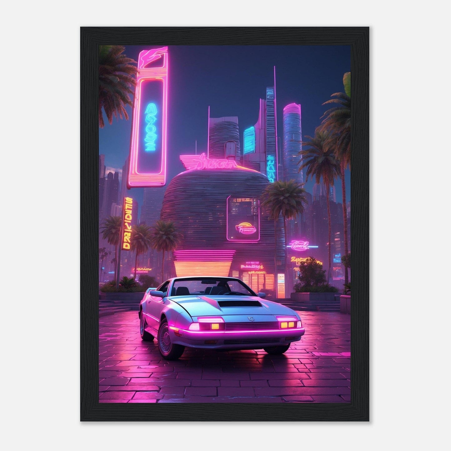 Premium Matte Paper Wooden Framed Poster - Exklusive Kunst in stilvollen Holzrahmen Print Material Modern Masterpieces A4 21x29.7 cm / 8x12″ Black frame