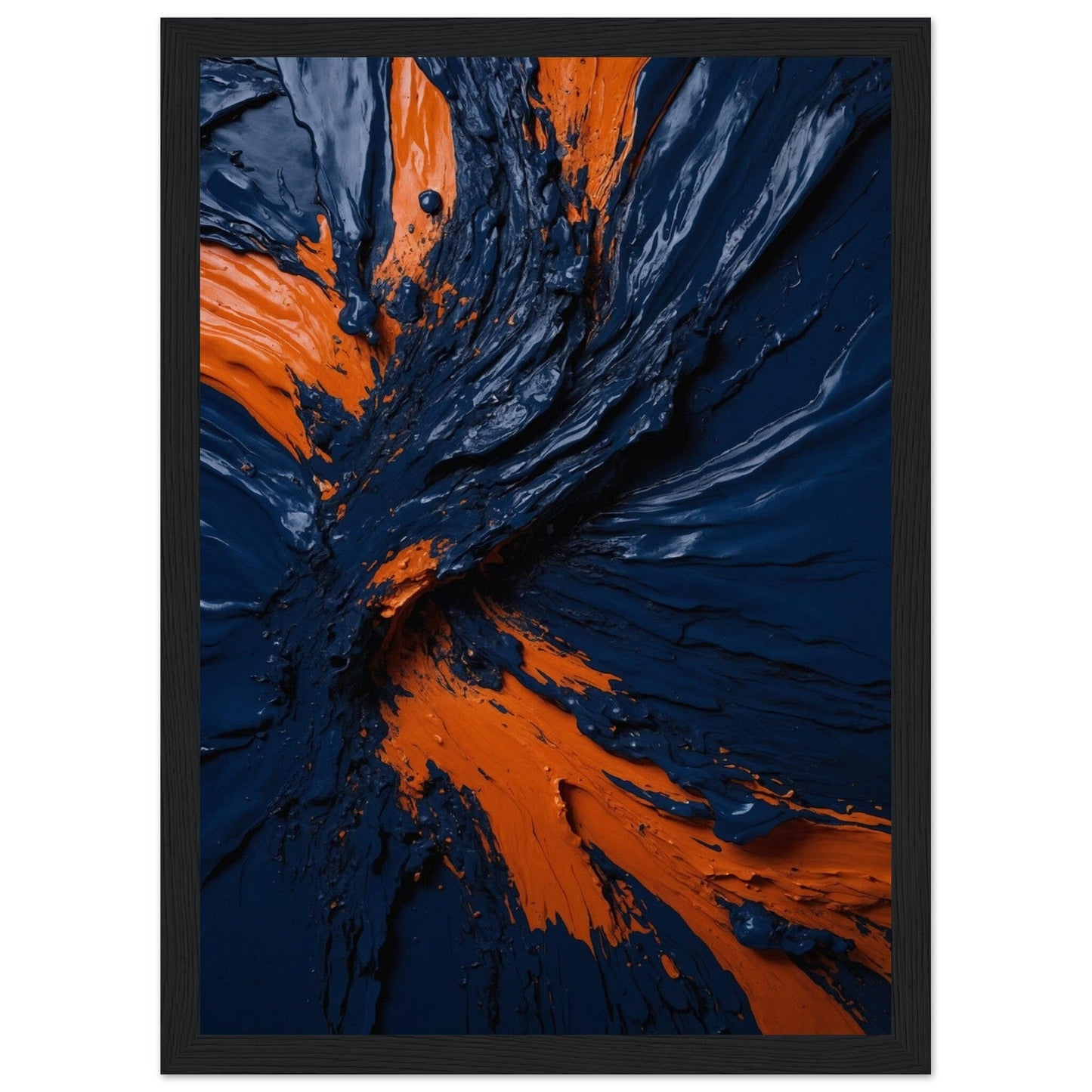 Premium Matte Paper Wooden Framed Poster - Exklusive Kunst in stilvollen Holzrahmen Print Material Modern Masterpieces A4 21x29.7 cm / 8x12″ Black frame