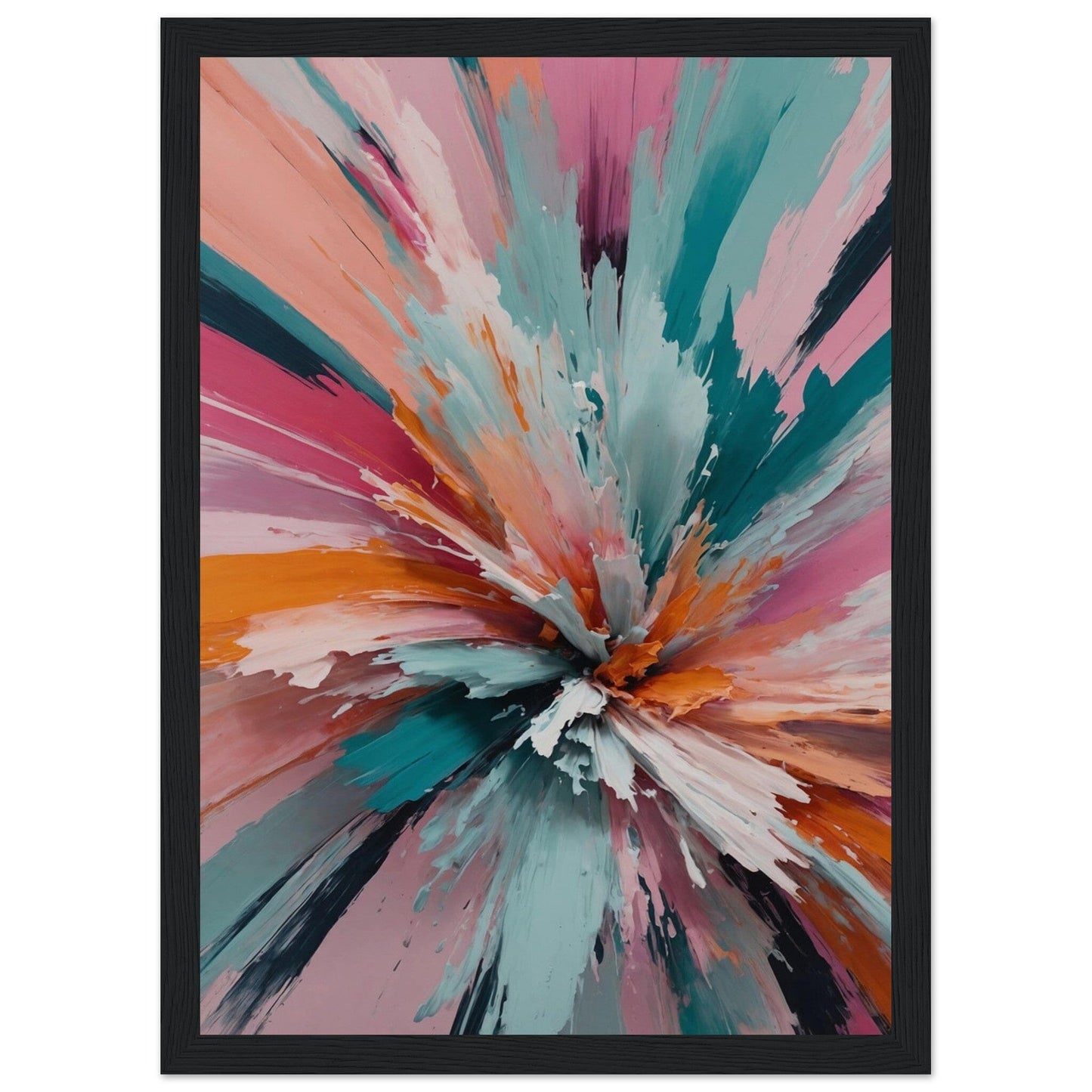 Premium Matte Paper Wooden Framed Poster - Exklusive Kunst in stilvollen Holzrahmen Print Material Modern Masterpieces A4 21x29.7 cm / 8x12″ Black frame