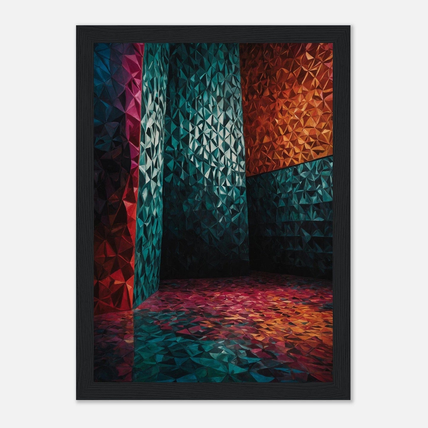 Premium Matte Paper Wooden Framed Poster - Exklusive Kunst in stilvollen Holzrahmen Print Material Modern Masterpieces A4 21x29.7 cm / 8x12″ Black frame