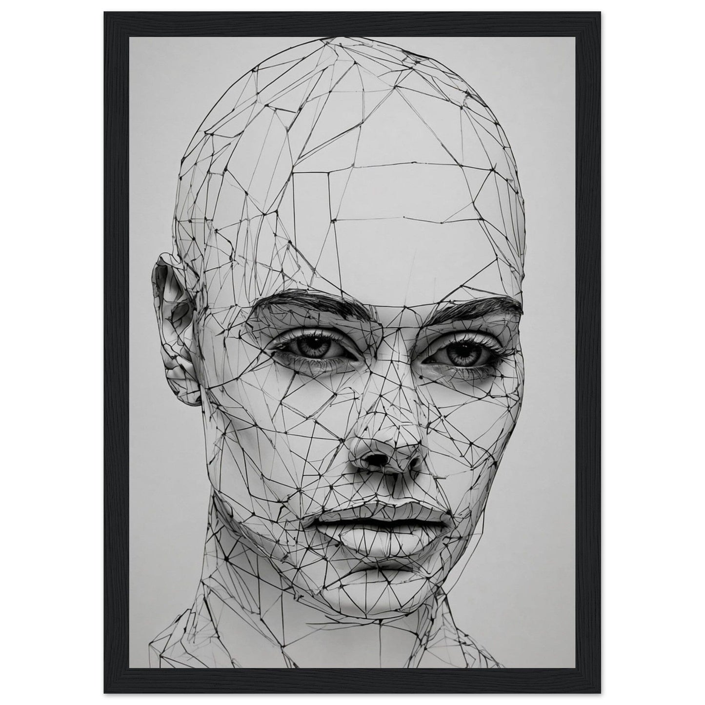 Premium Matte Paper Wooden Framed Poster - Exklusive Kunst in stilvollen Holzrahmen Print Material Modern Masterpieces A4 21x29.7 cm / 8x12″ Black frame