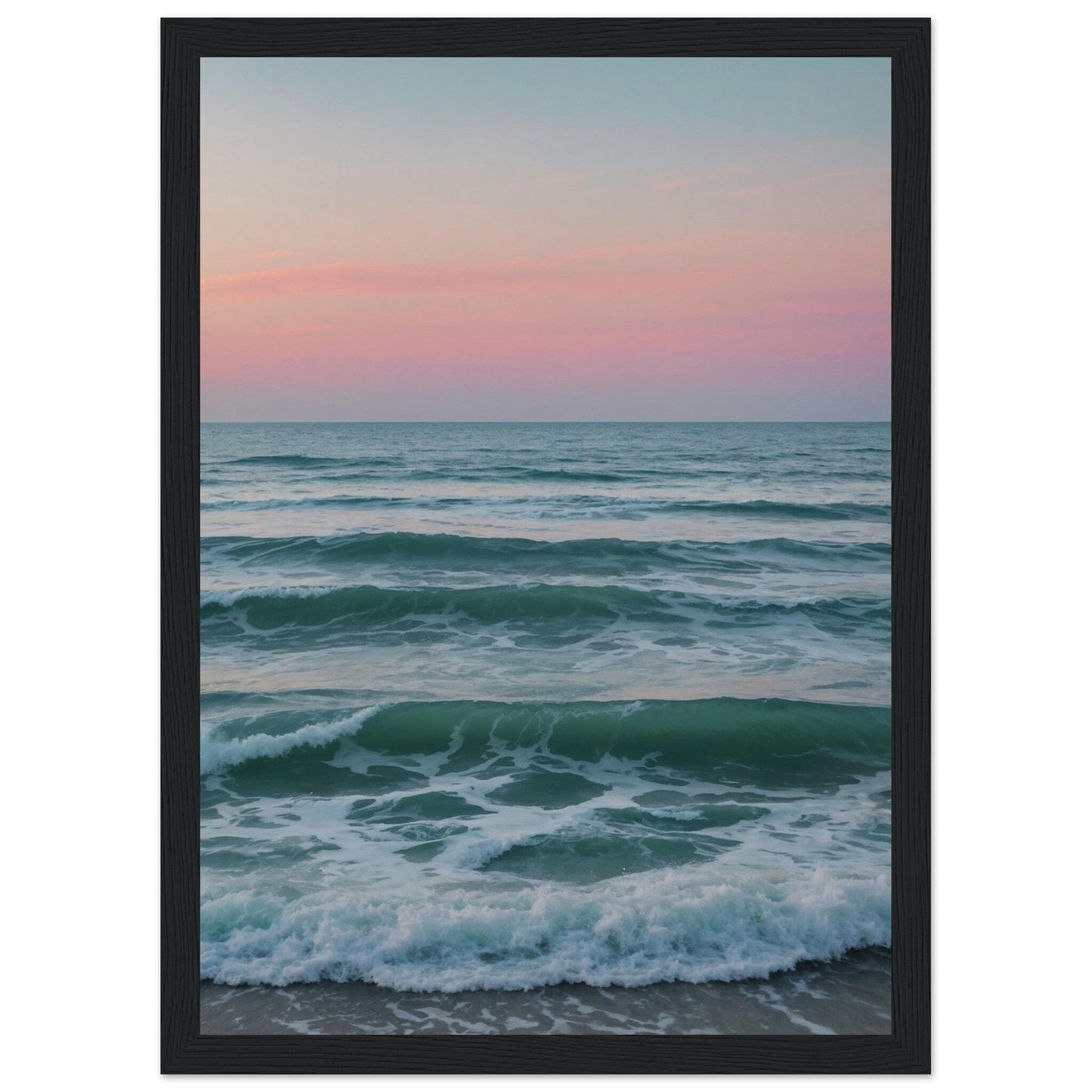 Premium Matte Paper Wooden Framed Poster - Exklusive Kunst in stilvollen Holzrahmen Print Material Modern Masterpieces A4 21x29.7 cm / 8x12″ Black frame