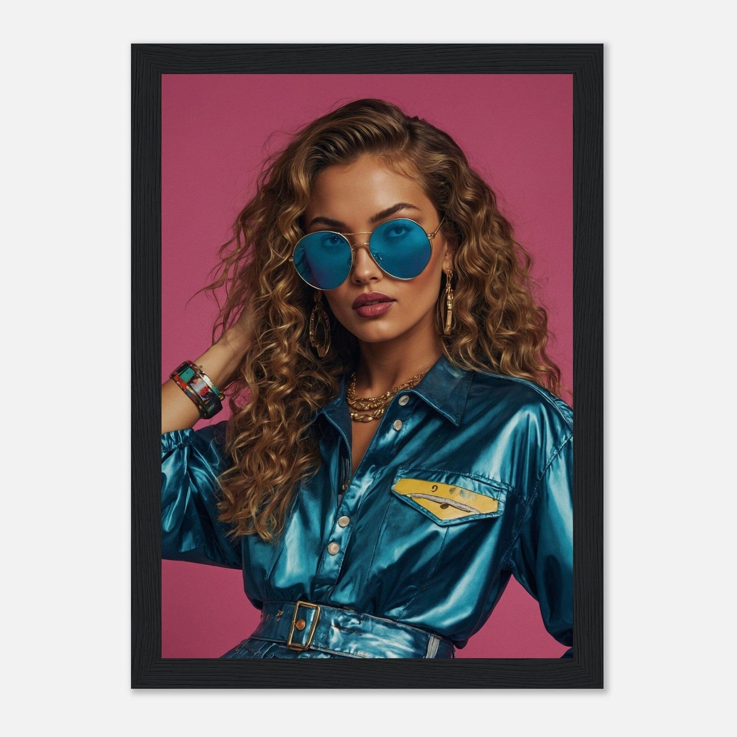 Premium Matte Paper Wooden Framed Poster - Exklusive Kunst in stilvollen Holzrahmen Print Material Modern Masterpieces A4 21x29.7 cm / 8x12″ Black frame