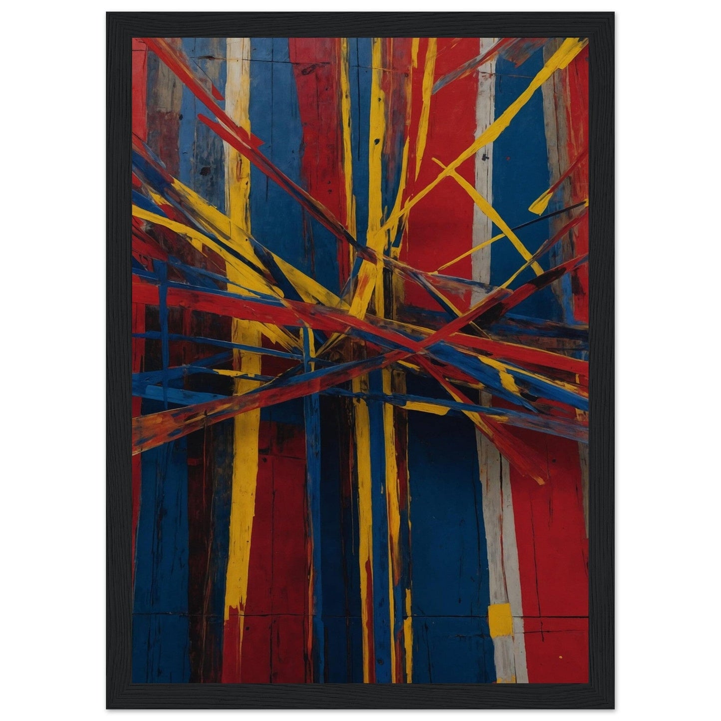 Premium Matte Paper Wooden Framed Poster - Exklusive Kunst in stilvollen Holzrahmen Print Material Modern Masterpieces A4 21x29.7 cm / 8x12″ Black frame