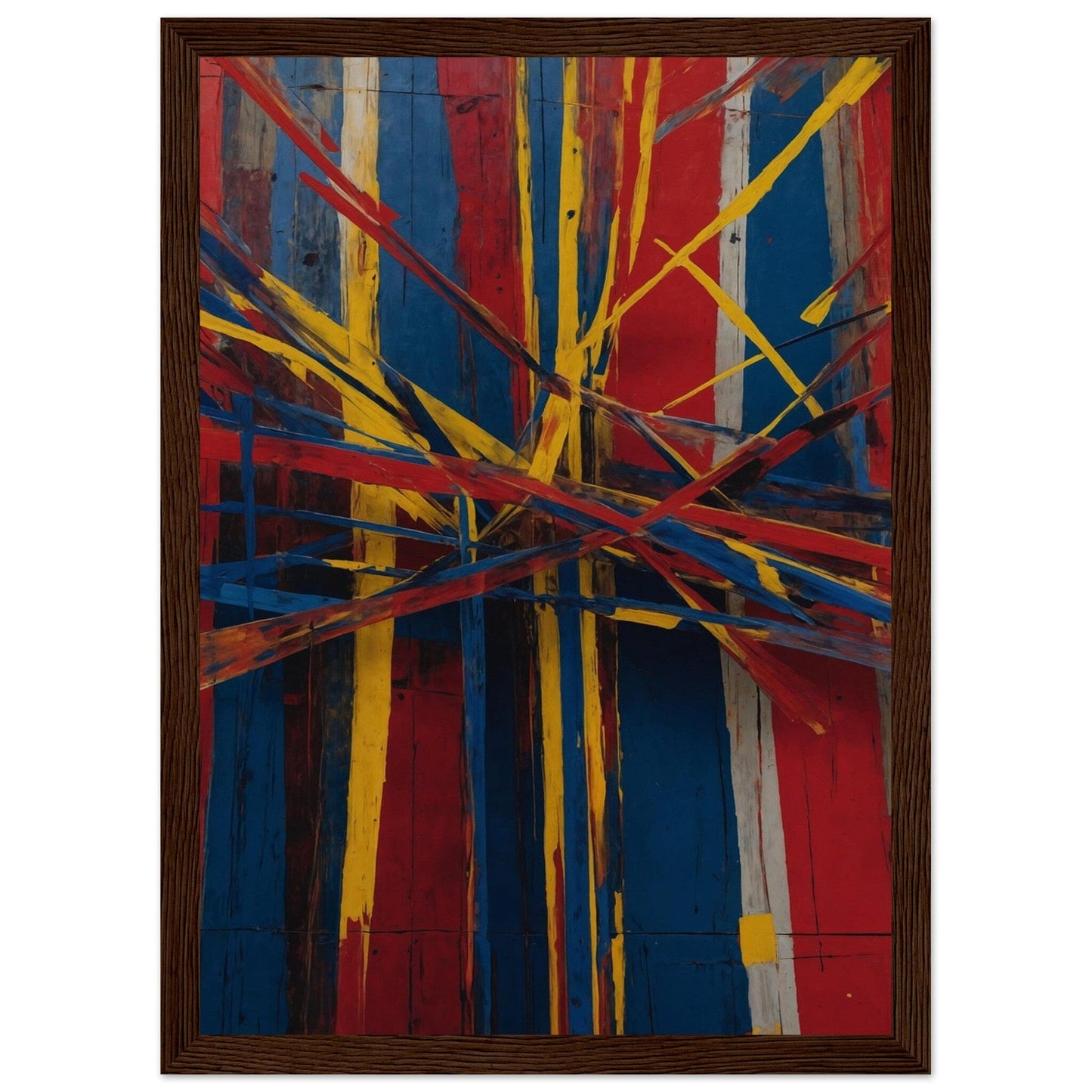 Premium Matte Paper Wooden Framed Poster - Exklusive Kunst in stilvollen Holzrahmen Print Material Modern Masterpieces A4 21x29.7 cm / 8x12″ Dark wood frame