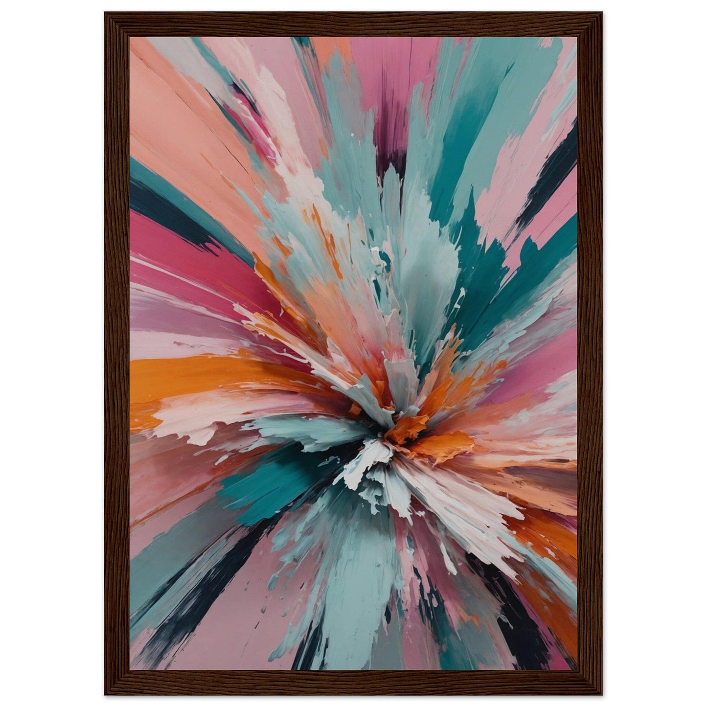 Premium Matte Paper Wooden Framed Poster - Exklusive Kunst in stilvollen Holzrahmen Print Material Modern Masterpieces A4 21x29.7 cm / 8x12″ Dark wood frame
