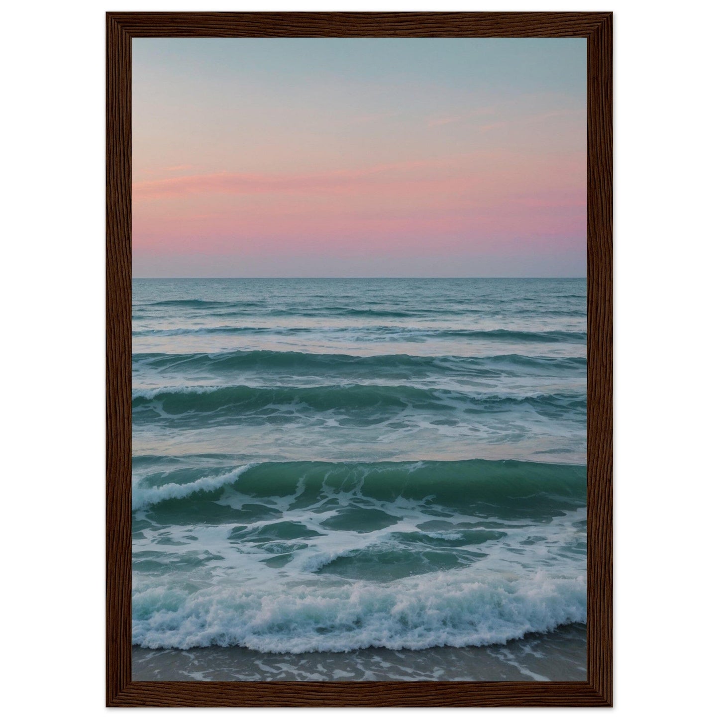 Premium Matte Paper Wooden Framed Poster - Exklusive Kunst in stilvollen Holzrahmen Print Material Modern Masterpieces A4 21x29.7 cm / 8x12″ Dark wood frame
