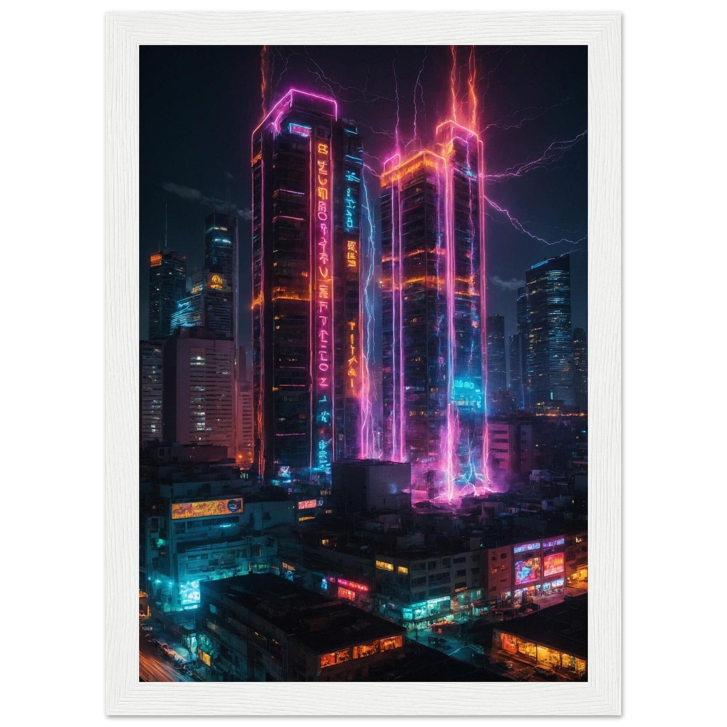 Premium Matte Paper Wooden Framed Poster - Exklusive Kunst in stilvollen Holzrahmen Print Material Modern Masterpieces A4 21x29.7 cm / 8x12″ White frame