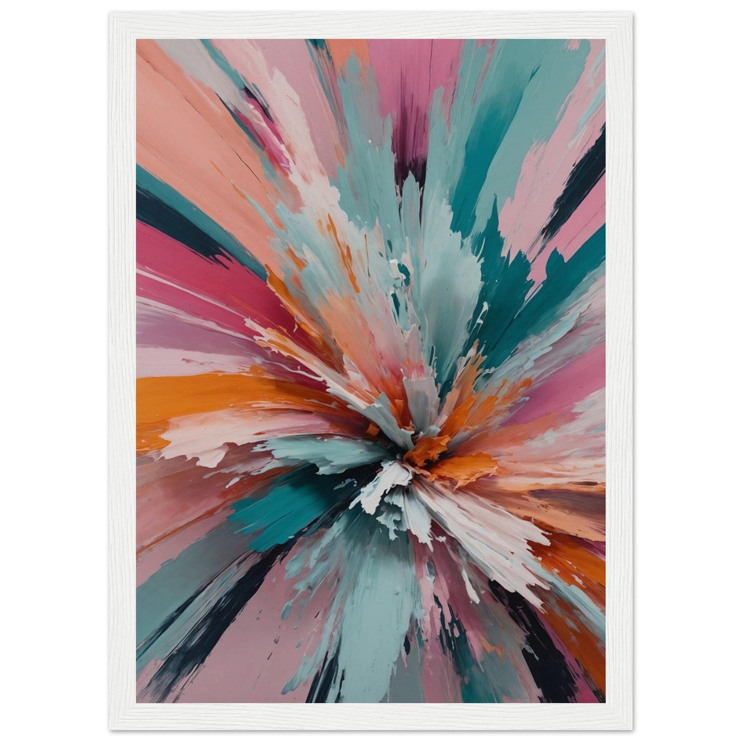Premium Matte Paper Wooden Framed Poster - Exklusive Kunst in stilvollen Holzrahmen Print Material Modern Masterpieces A4 21x29.7 cm / 8x12″ White frame