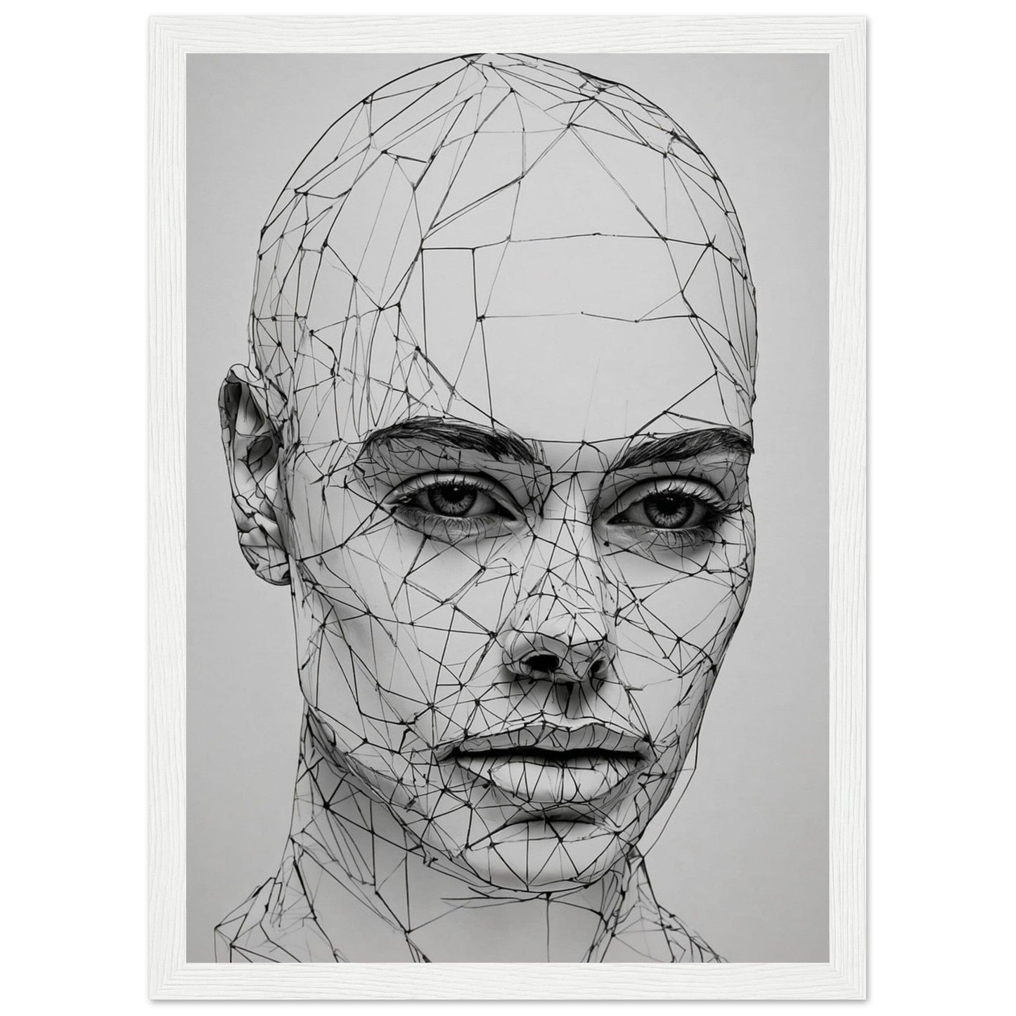 Premium Matte Paper Wooden Framed Poster - Exklusive Kunst in stilvollen Holzrahmen Print Material Modern Masterpieces A4 21x29.7 cm / 8x12″ White frame
