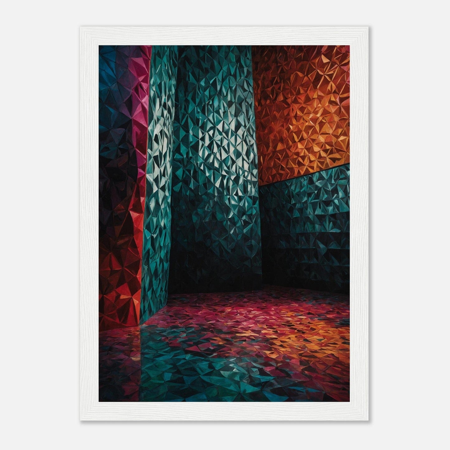Premium Matte Paper Wooden Framed Poster - Exklusive Kunst in stilvollen Holzrahmen Print Material Modern Masterpieces A4 21x29.7 cm / 8x12″ White frame