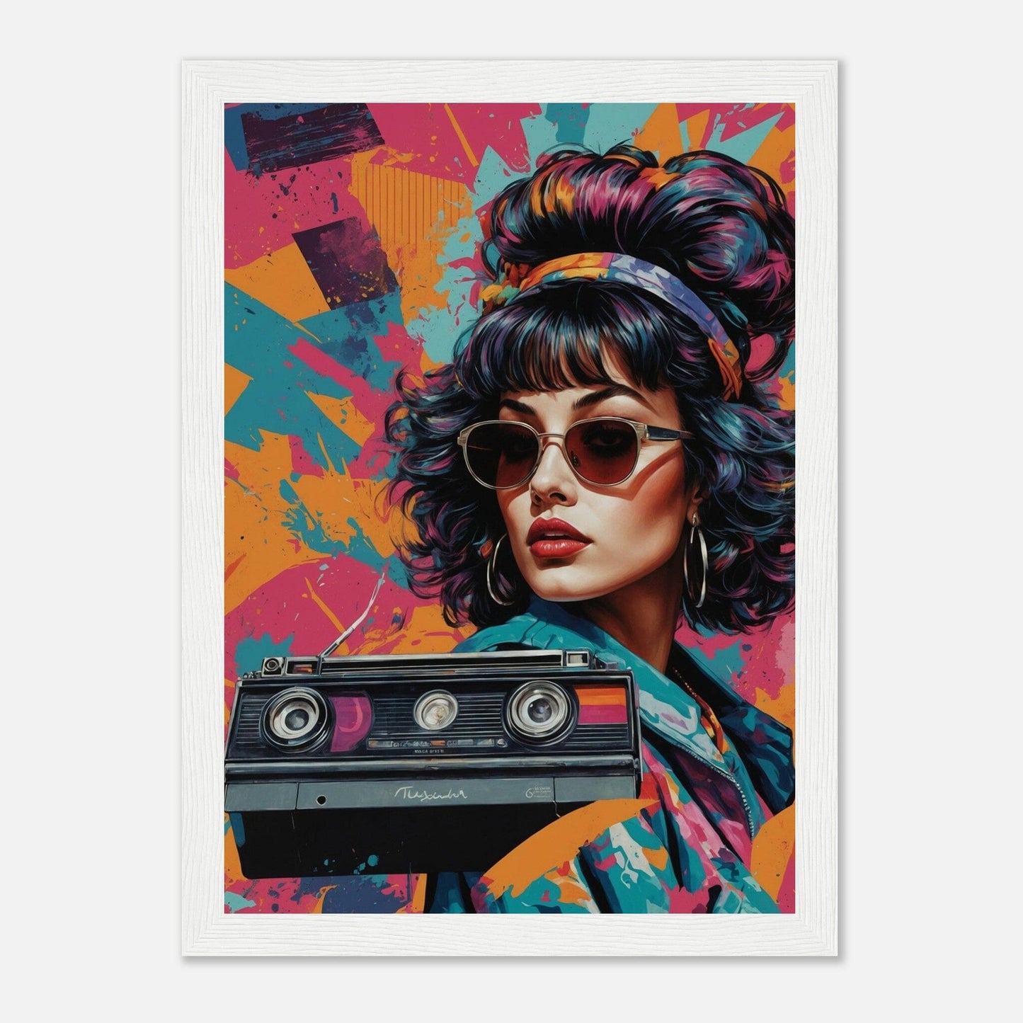 Premium Matte Paper Wooden Framed Poster - Exklusive Kunst in stilvollen Holzrahmen Print Material Modern Masterpieces A4 21x29.7 cm / 8x12″ White frame