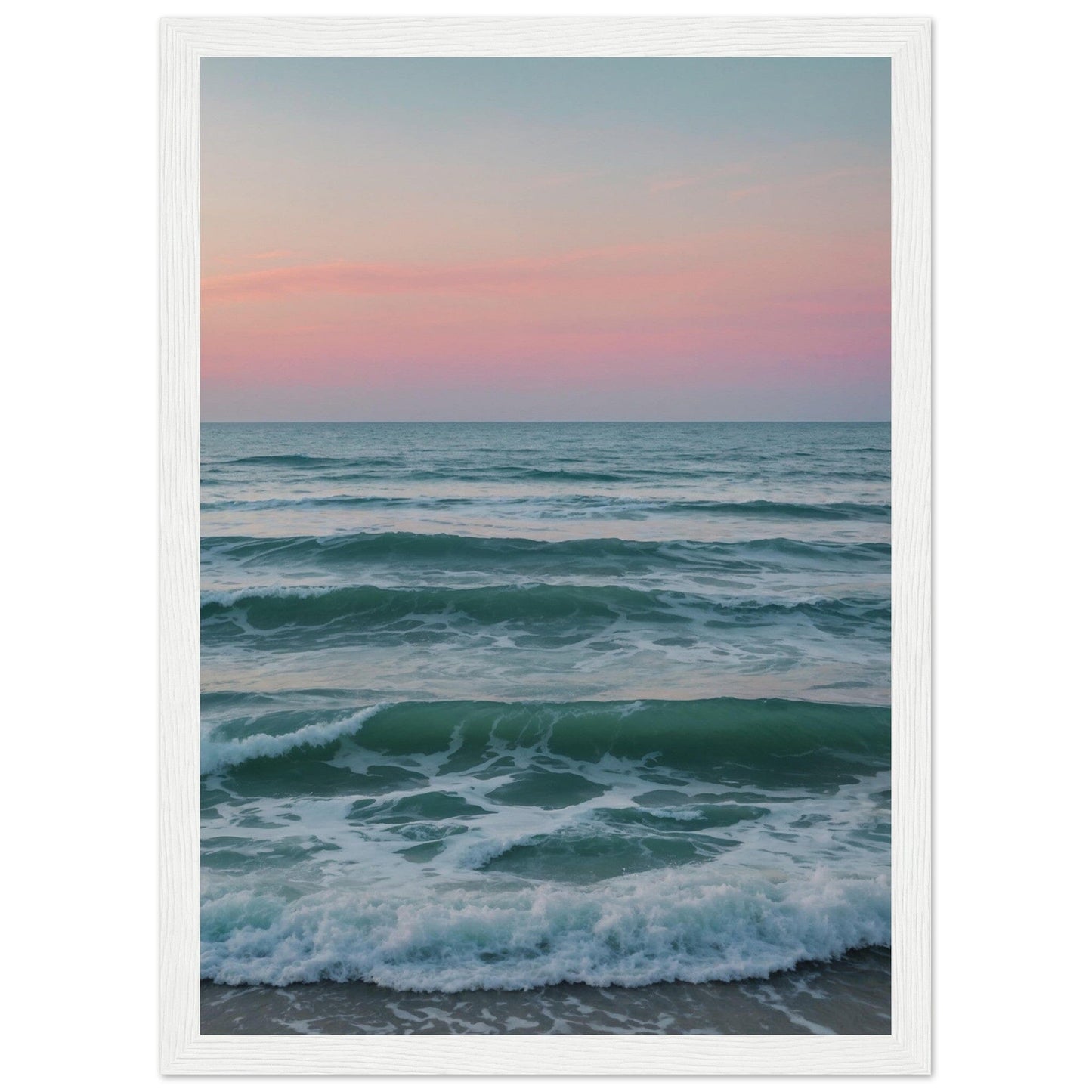 Premium Matte Paper Wooden Framed Poster - Exklusive Kunst in stilvollen Holzrahmen Print Material Modern Masterpieces A4 21x29.7 cm / 8x12″ White frame