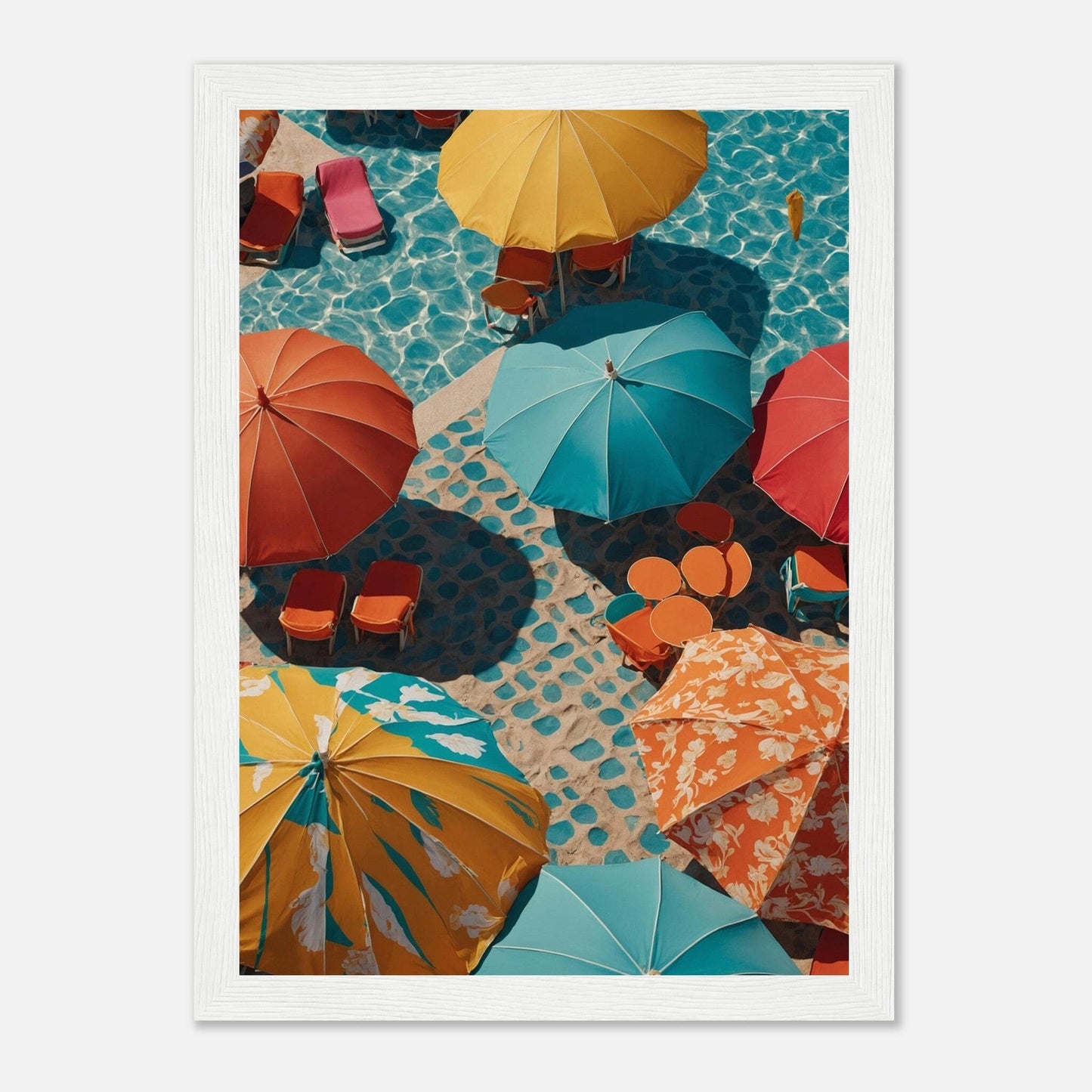 Premium Matte Paper Wooden Framed Poster - Exklusive Kunst in stilvollen Holzrahmen Print Material Modern Masterpieces A4 21x29.7 cm / 8x12″ White frame
