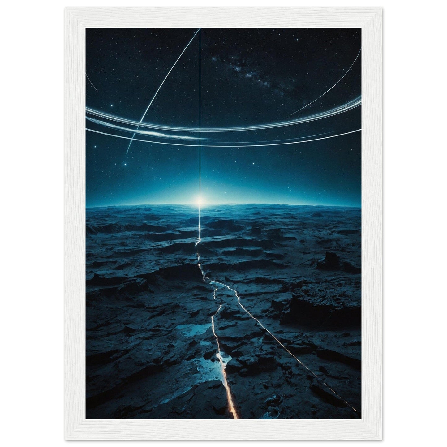 Premium Matte Paper Wooden Framed Poster - Exklusive Kunst in stilvollen Holzrahmen Print Material Modern Masterpieces A4 21x29.7 cm / 8x12″ White frame