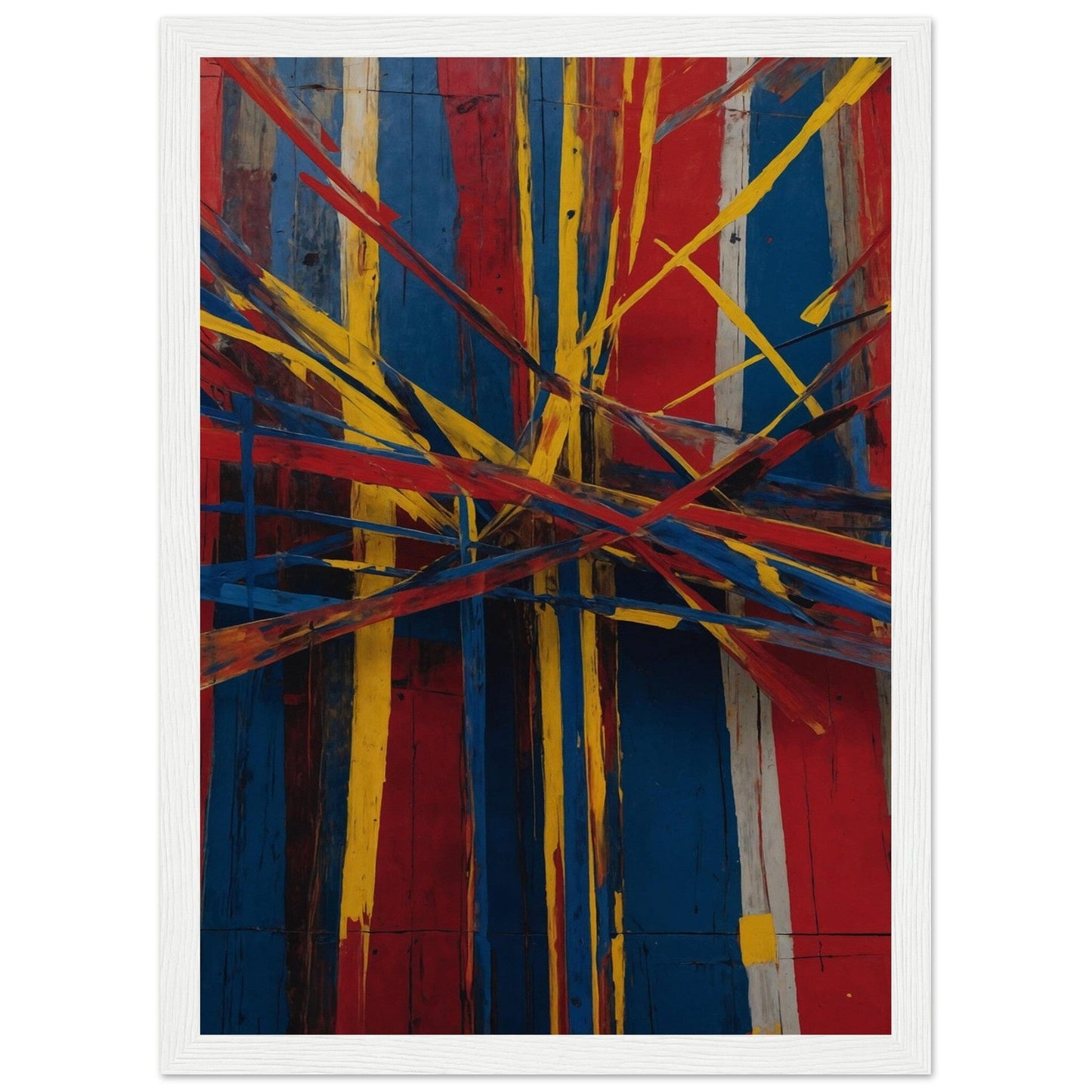 Premium Matte Paper Wooden Framed Poster - Exklusive Kunst in stilvollen Holzrahmen Print Material Modern Masterpieces A4 21x29.7 cm / 8x12″ White frame