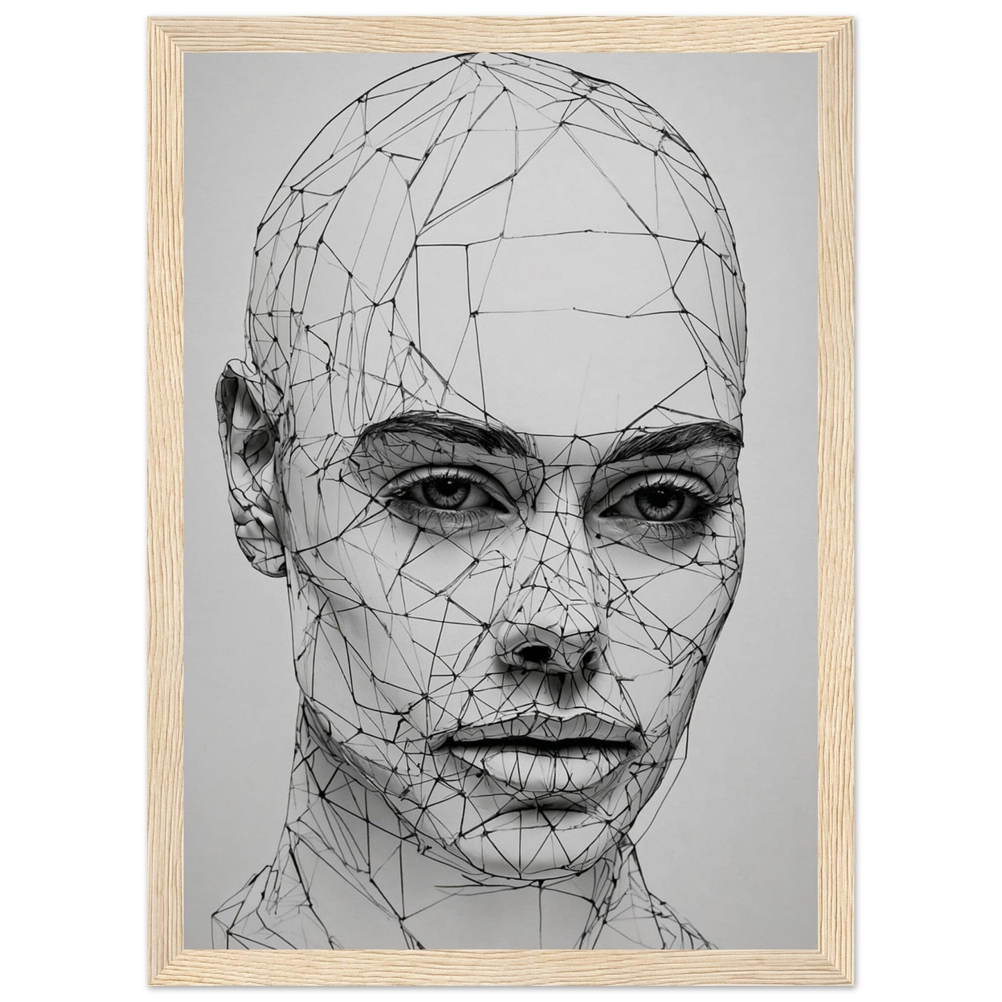 Premium Matte Paper Wooden Framed Poster - Exklusive Kunst in stilvollen Holzrahmen Print Material Modern Masterpieces A4 21x29.7 cm / 8x12″ Wood frame