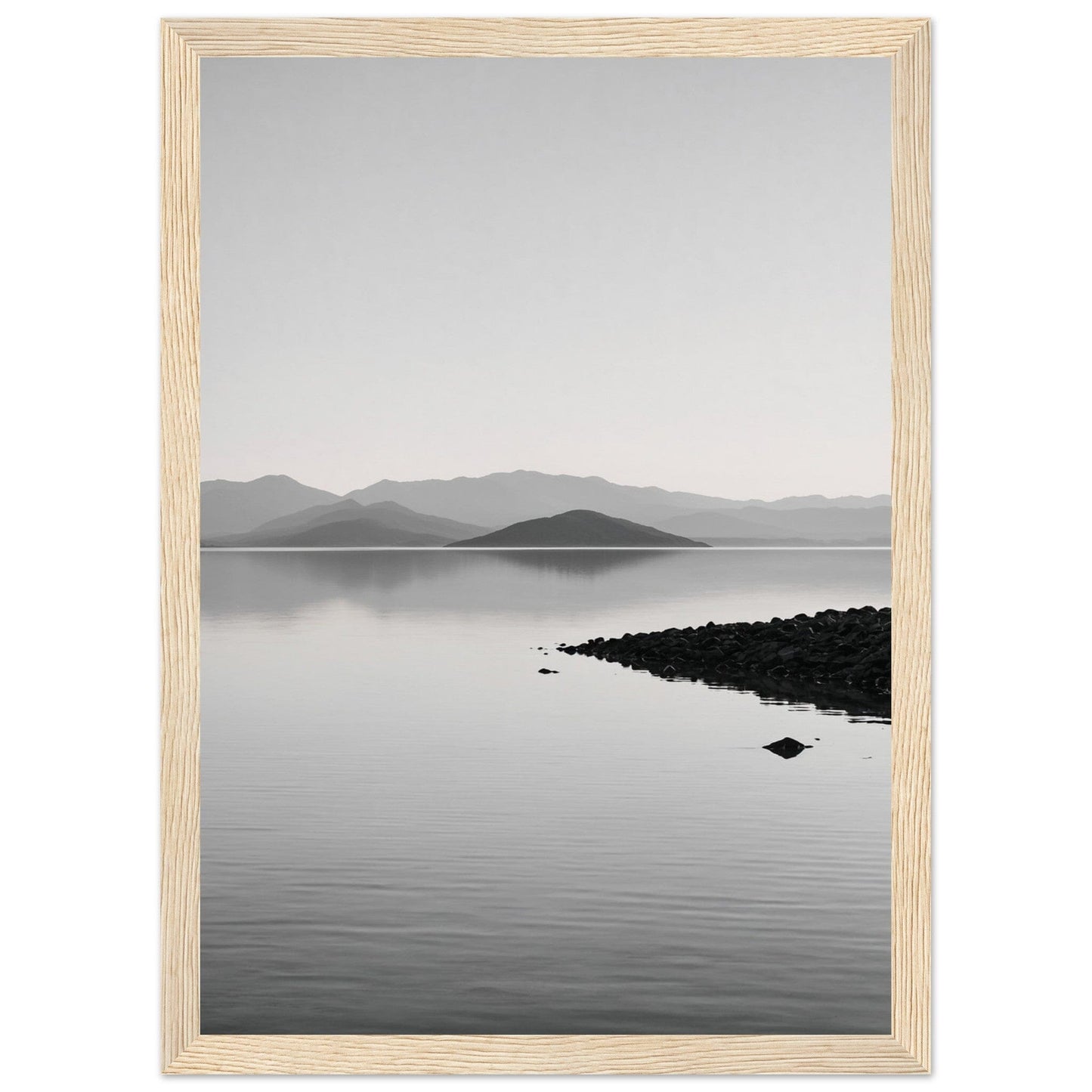 Premium Matte Paper Wooden Framed Poster - Exklusive Kunst in stilvollen Holzrahmen Print Material Modern Masterpieces A4 21x29.7 cm / 8x12″ Wood frame