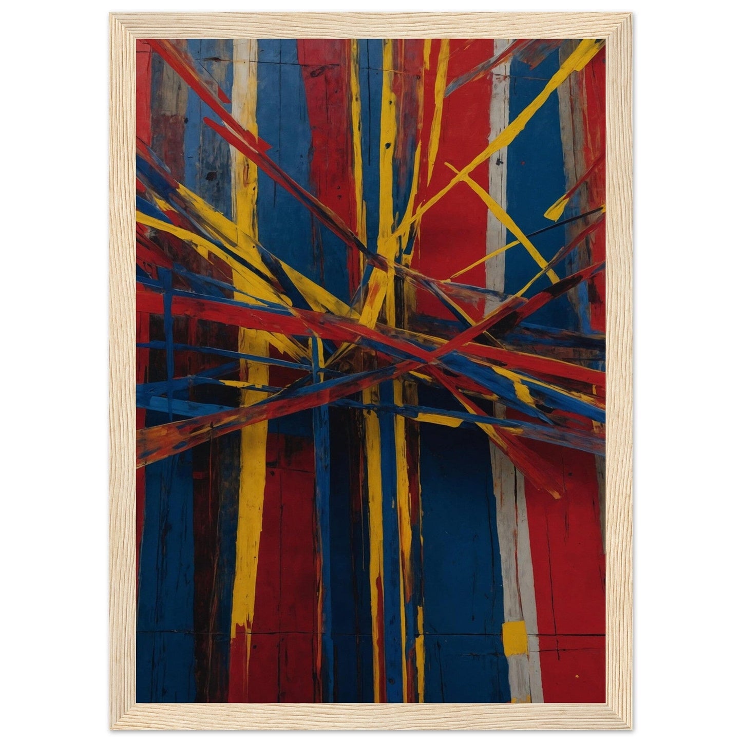 Premium Matte Paper Wooden Framed Poster - Exklusive Kunst in stilvollen Holzrahmen Print Material Modern Masterpieces A4 21x29.7 cm / 8x12″ Wood frame