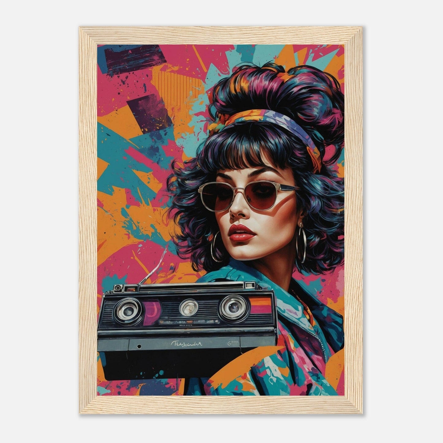 Premium Matte Paper Wooden Framed Poster - Exklusive Kunst in stilvollen Holzrahmen Print Material Modern Masterpieces A4 21x29.7 cm / 8x12″ Wood frame