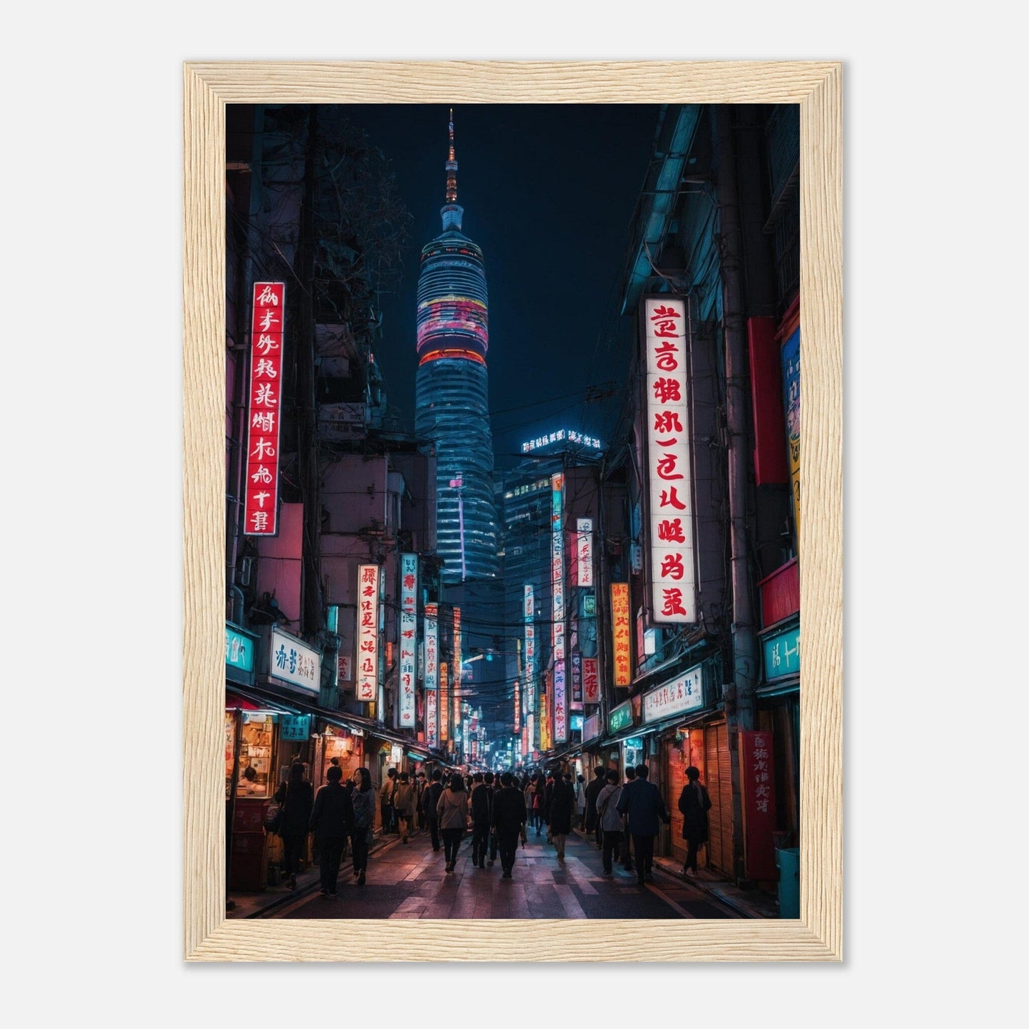 Premium Matte Paper Wooden Framed Poster - Exklusive Kunst in stilvollen Holzrahmen Print Material Modern Masterpieces A4 21x29.7 cm / 8x12″ Wood frame