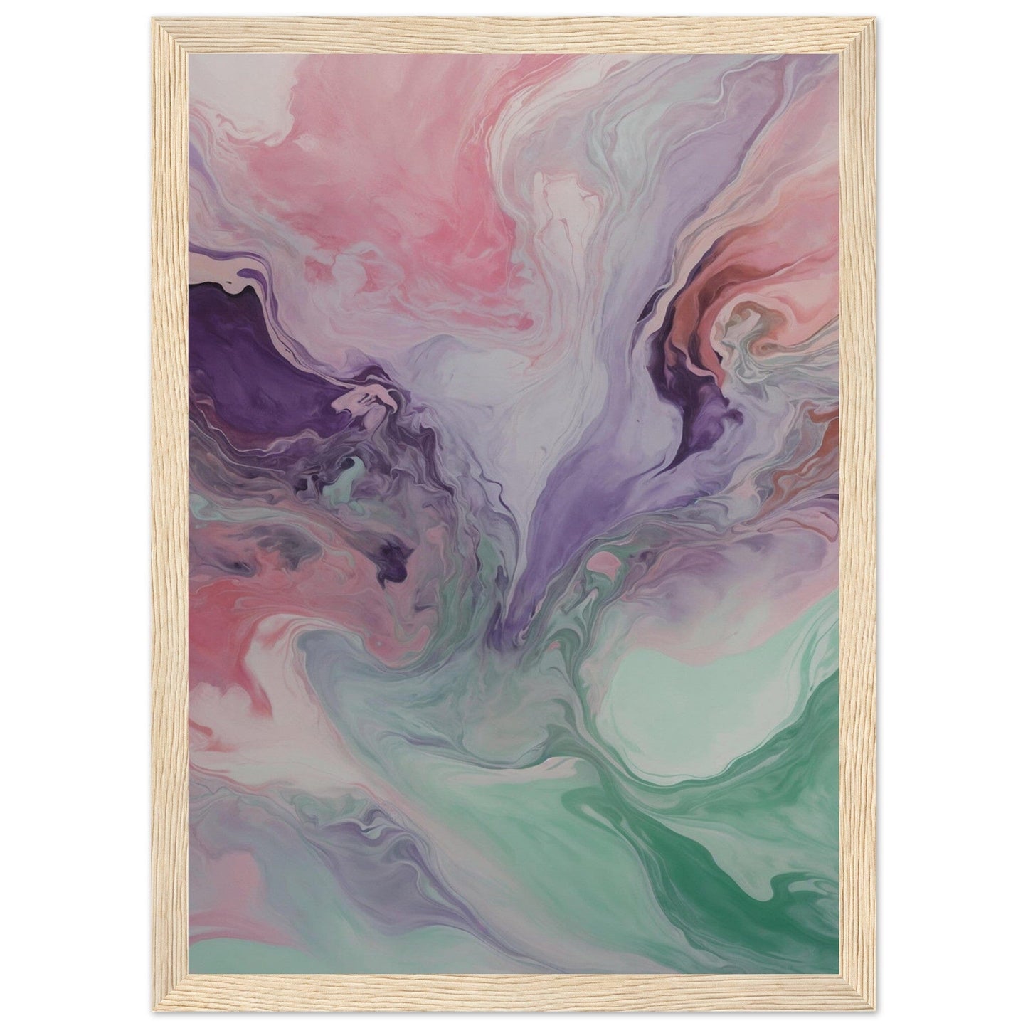 Premium Matte Paper Wooden Framed Poster - Exklusive Kunst in stilvollen Holzrahmen Print Material Modern Masterpieces A4 21x29.7 cm / 8x12″ Wood frame