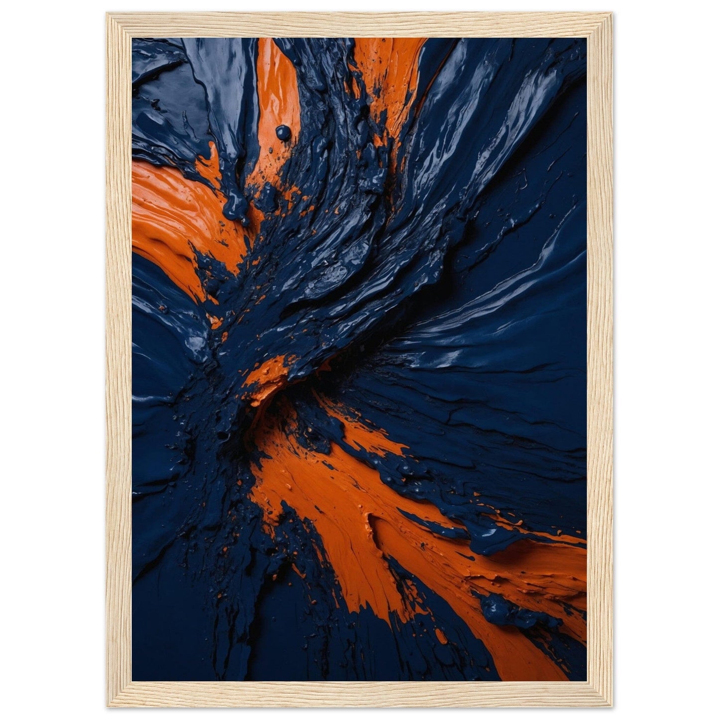 Premium Matte Paper Wooden Framed Poster - Exklusive Kunst in stilvollen Holzrahmen Print Material Modern Masterpieces A4 21x29.7 cm / 8x12″ Wood frame