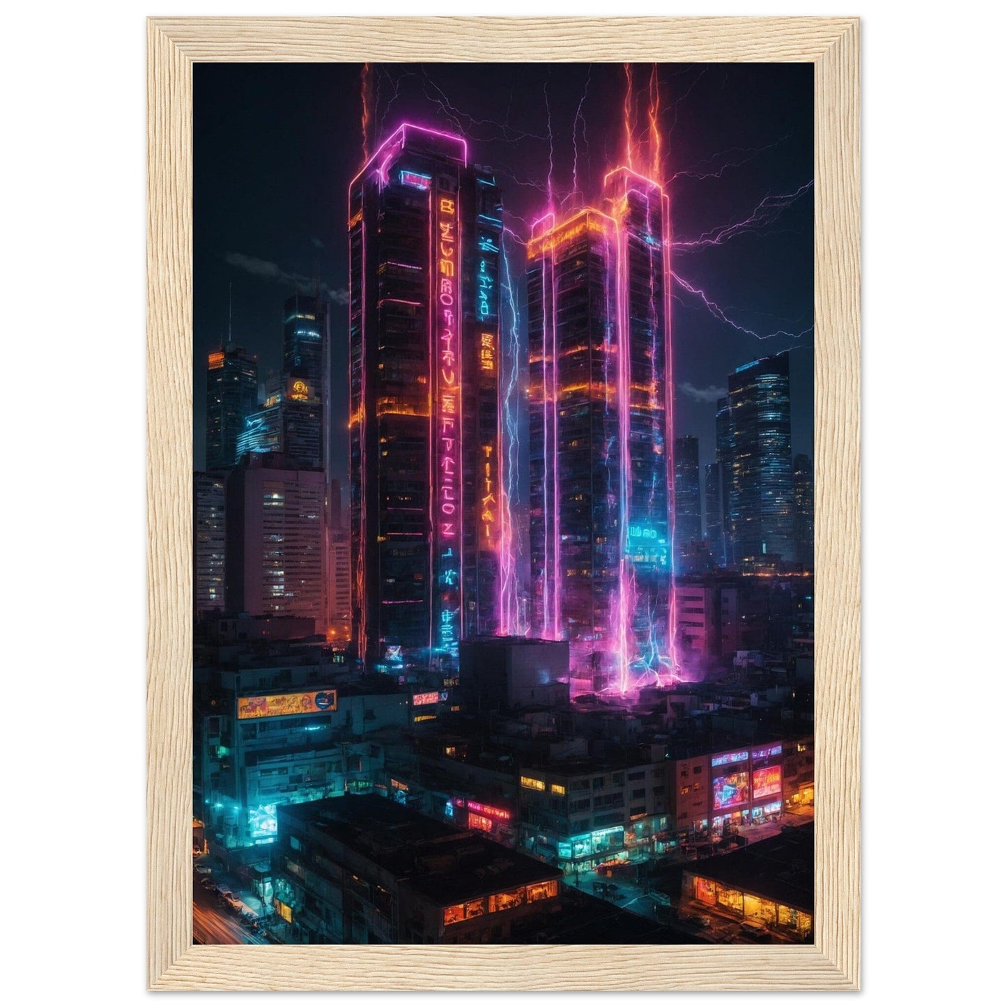 Premium Matte Paper Wooden Framed Poster - Exklusive Kunst in stilvollen Holzrahmen Print Material Modern Masterpieces A4 21x29.7 cm / 8x12″ Wood frame