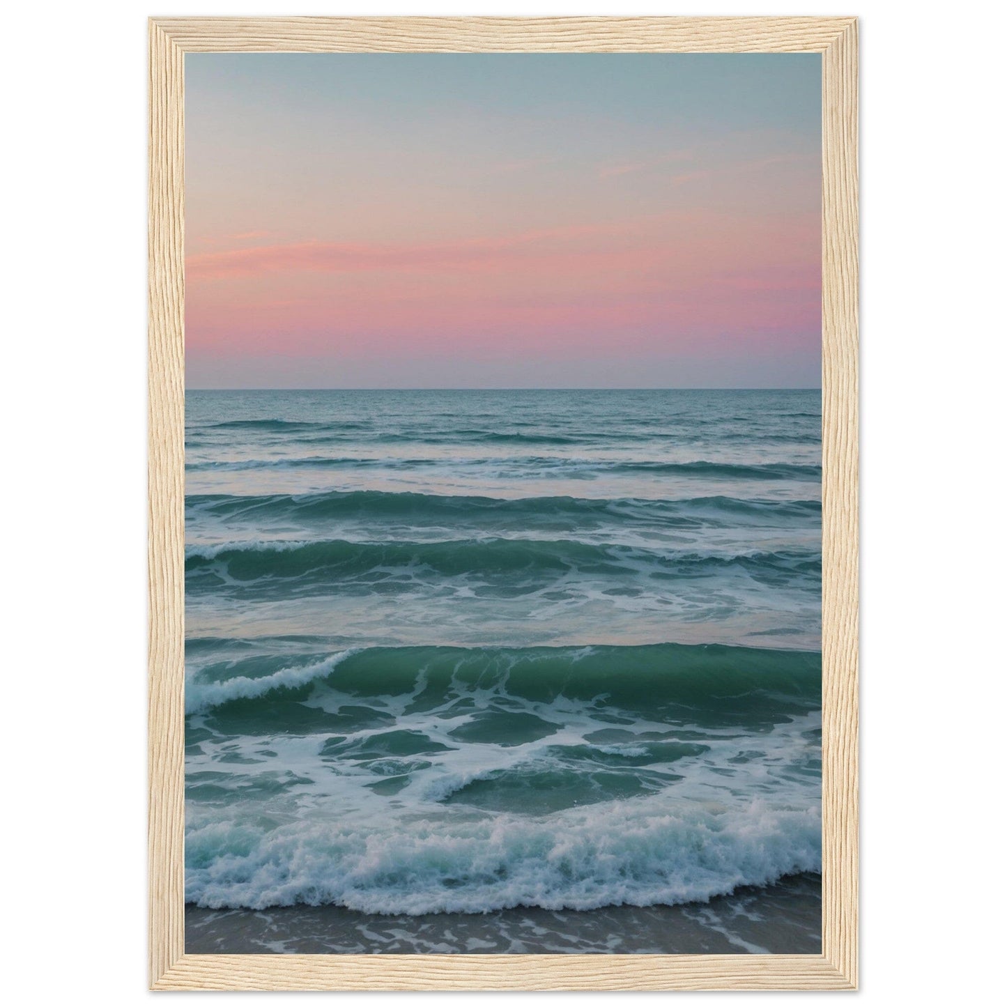 Premium Matte Paper Wooden Framed Poster - Exklusive Kunst in stilvollen Holzrahmen Print Material Modern Masterpieces A4 21x29.7 cm / 8x12″ Wood frame