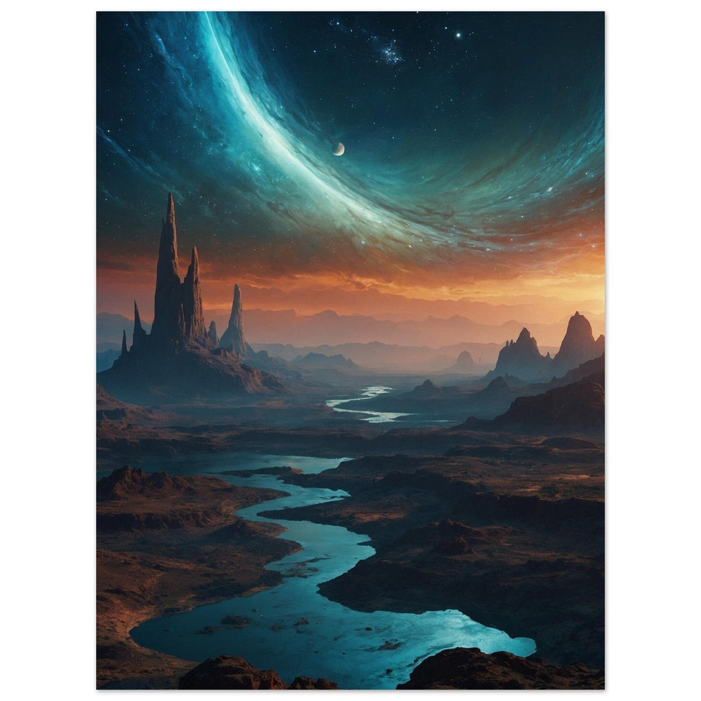 Premium Semi-Glossy Paper Poster Print Material Modern Masterpieces 15x20 cm / 6x8″