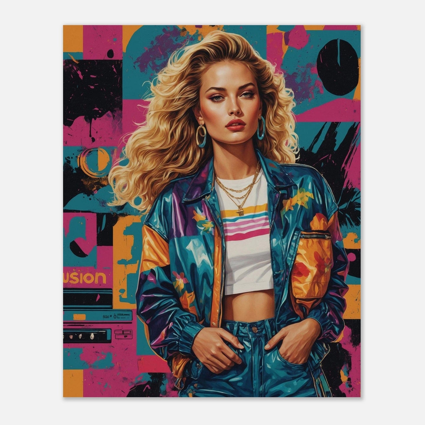 Premium Semi-Glossy Paper Poster Print Material Modern Masterpieces 20x25 cm / 8x10″