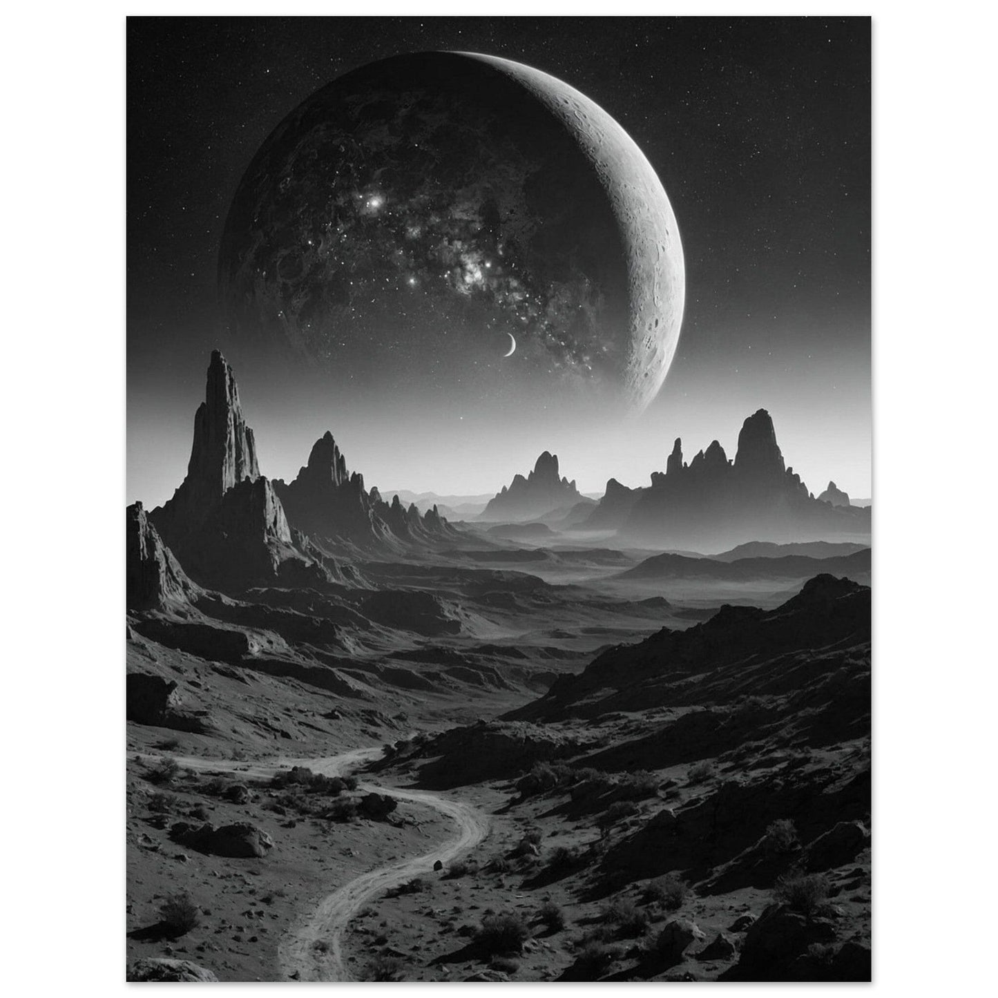 Premium Semi-Glossy Paper Poster Print Material Modern Masterpieces 27x35 cm / 11x14″